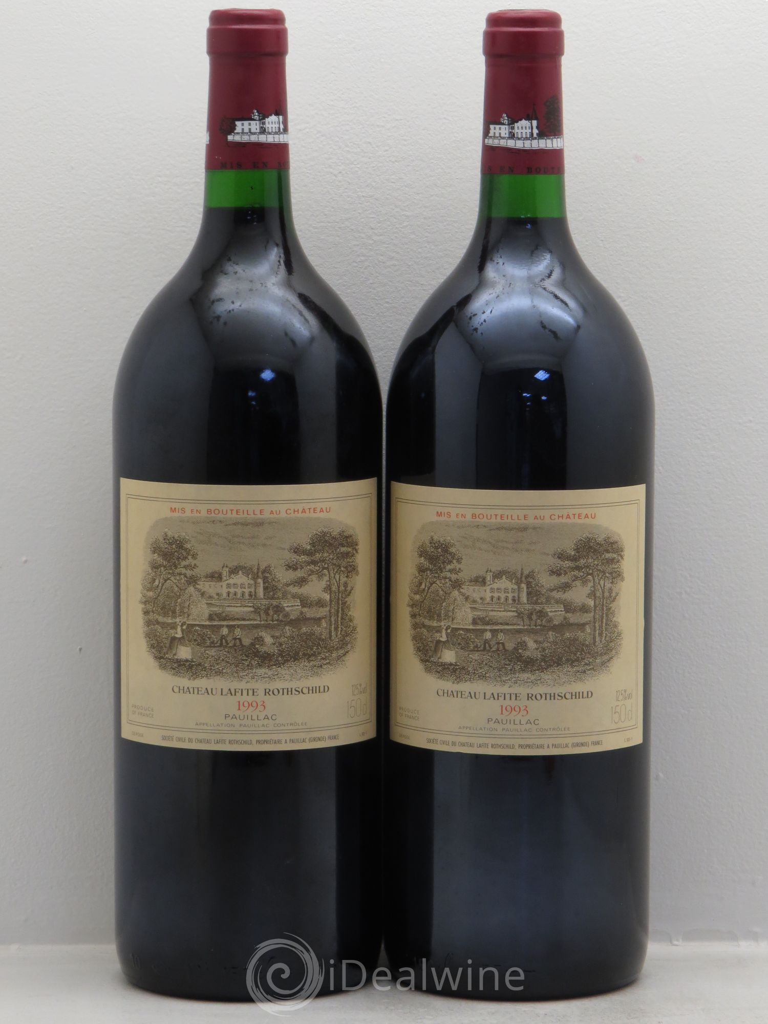 Château Lafite Rothschild 1er Grand Cru Classé 1993 - Lot de 2 magnums - 0
