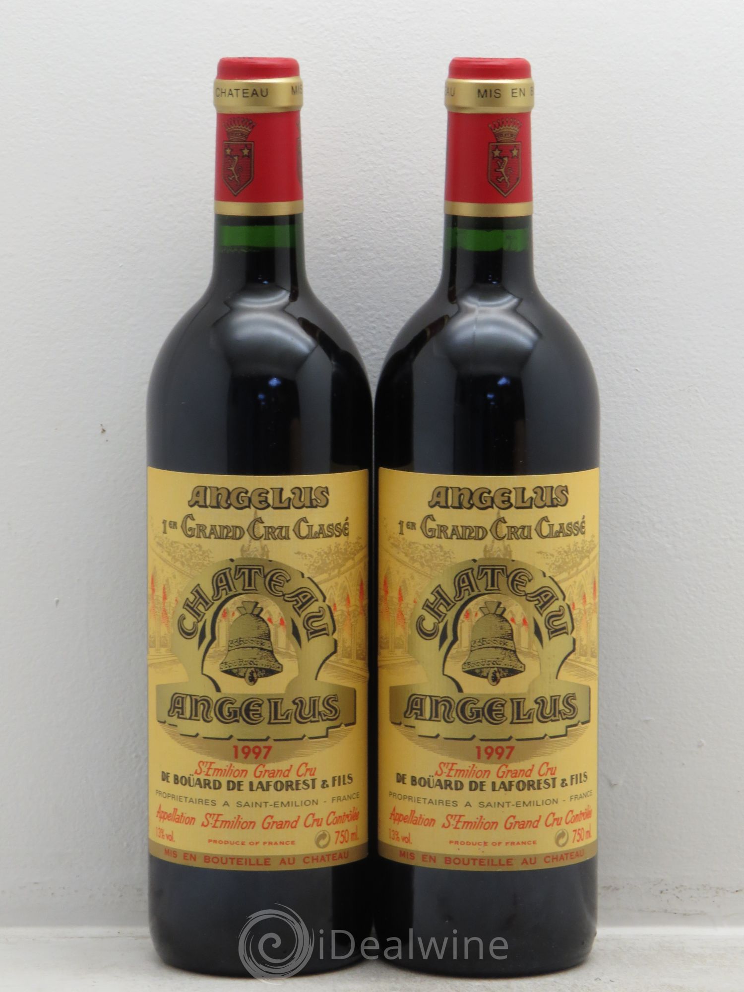 Château Angélus 1er Grand Cru Classé A 1997 - Lot de 2 bouteilles - 0