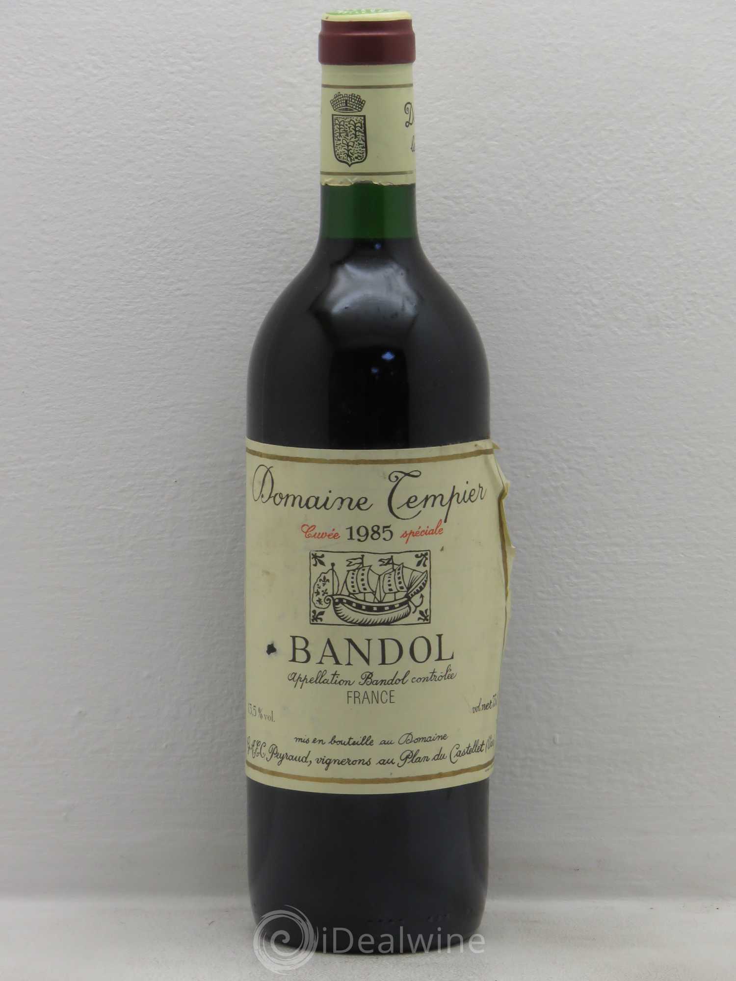 Bandol Domaine Tempier Famille Peyraud Cuvée spéciale 1985 - Lot de 1 bouteille - 0