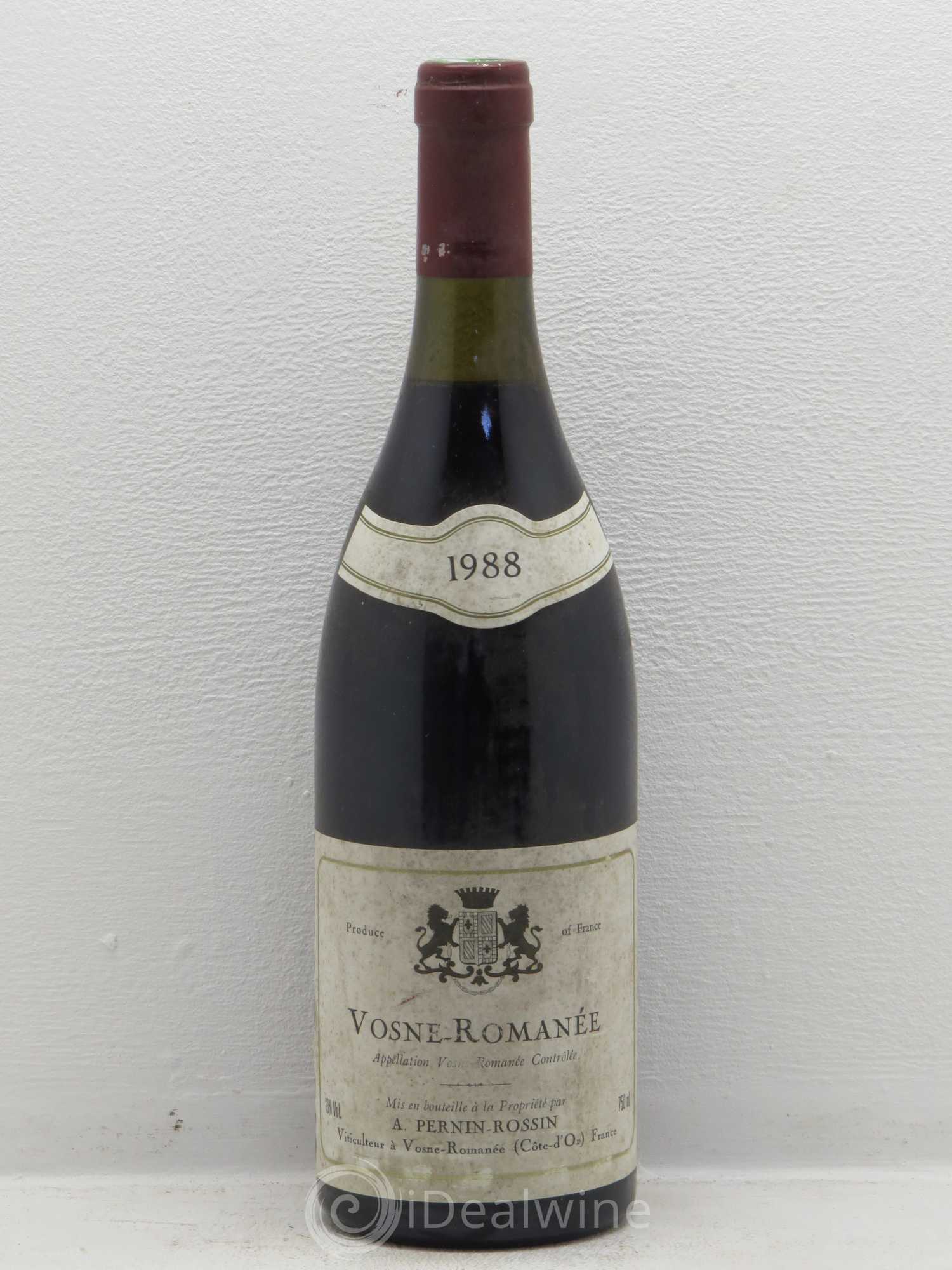 Vosne-Romanée Pernin Rossin 1988 - Posten von 1 Flasche - 0