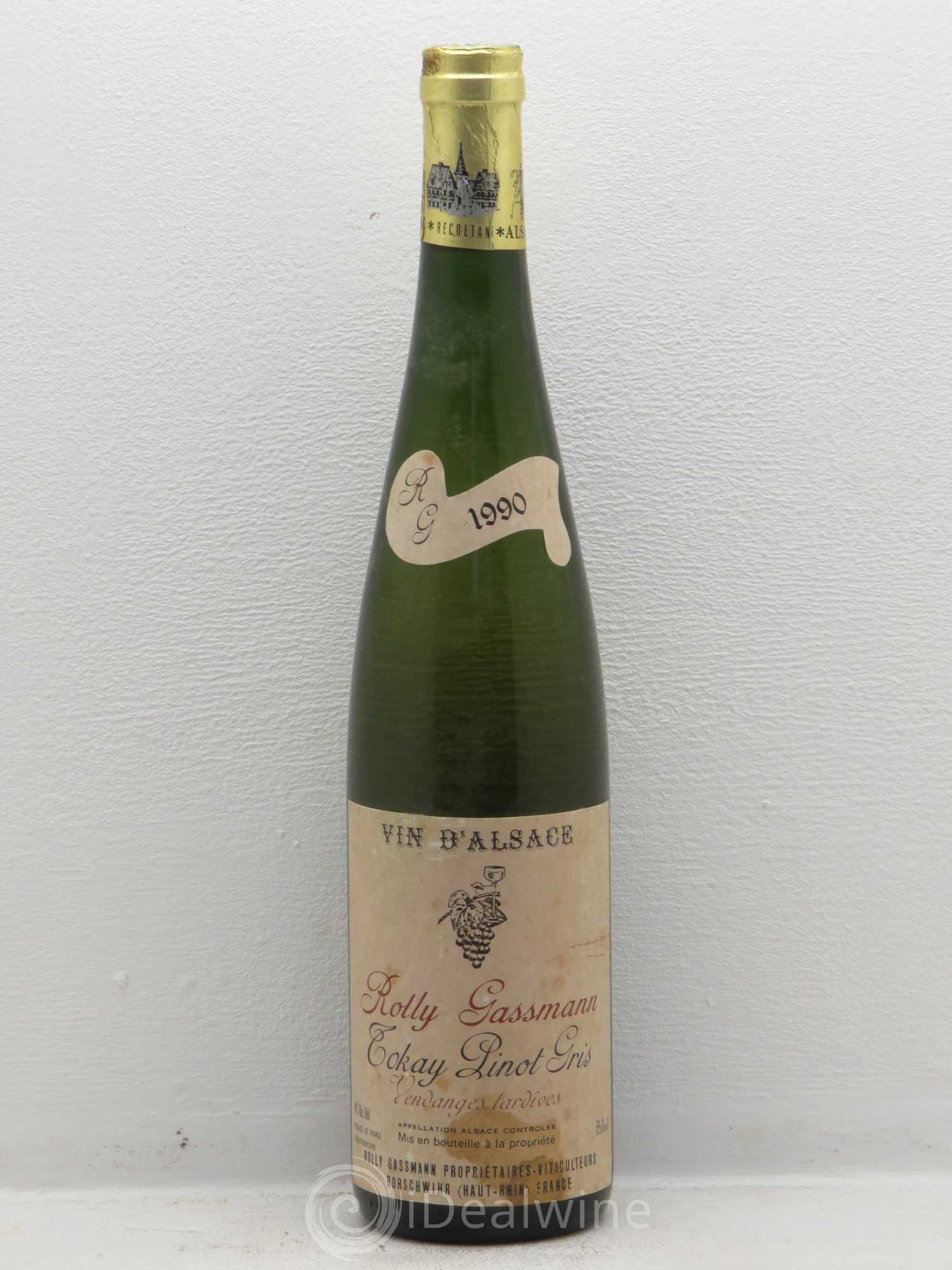 Pinot Gris Rolly Gassmann Pinot Gris 1990 - Lot de 1 bouteille - 0
