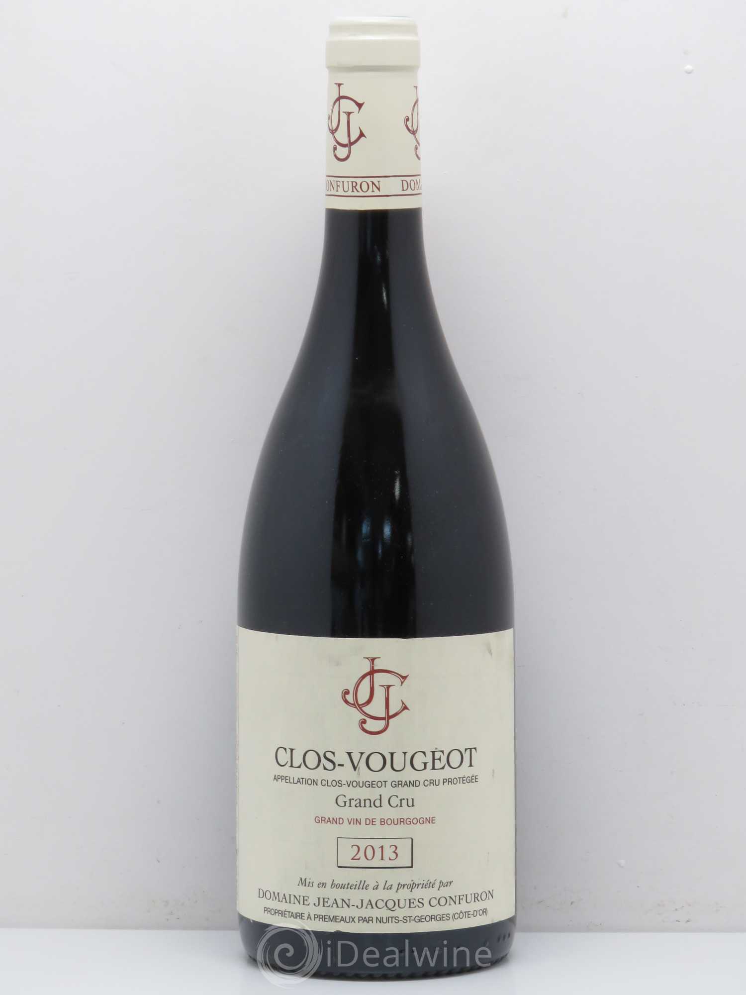 Clos de Vougeot Grand Cru Jean-Jacques Confuron 2013 - Lot de 1 bouteille - 0