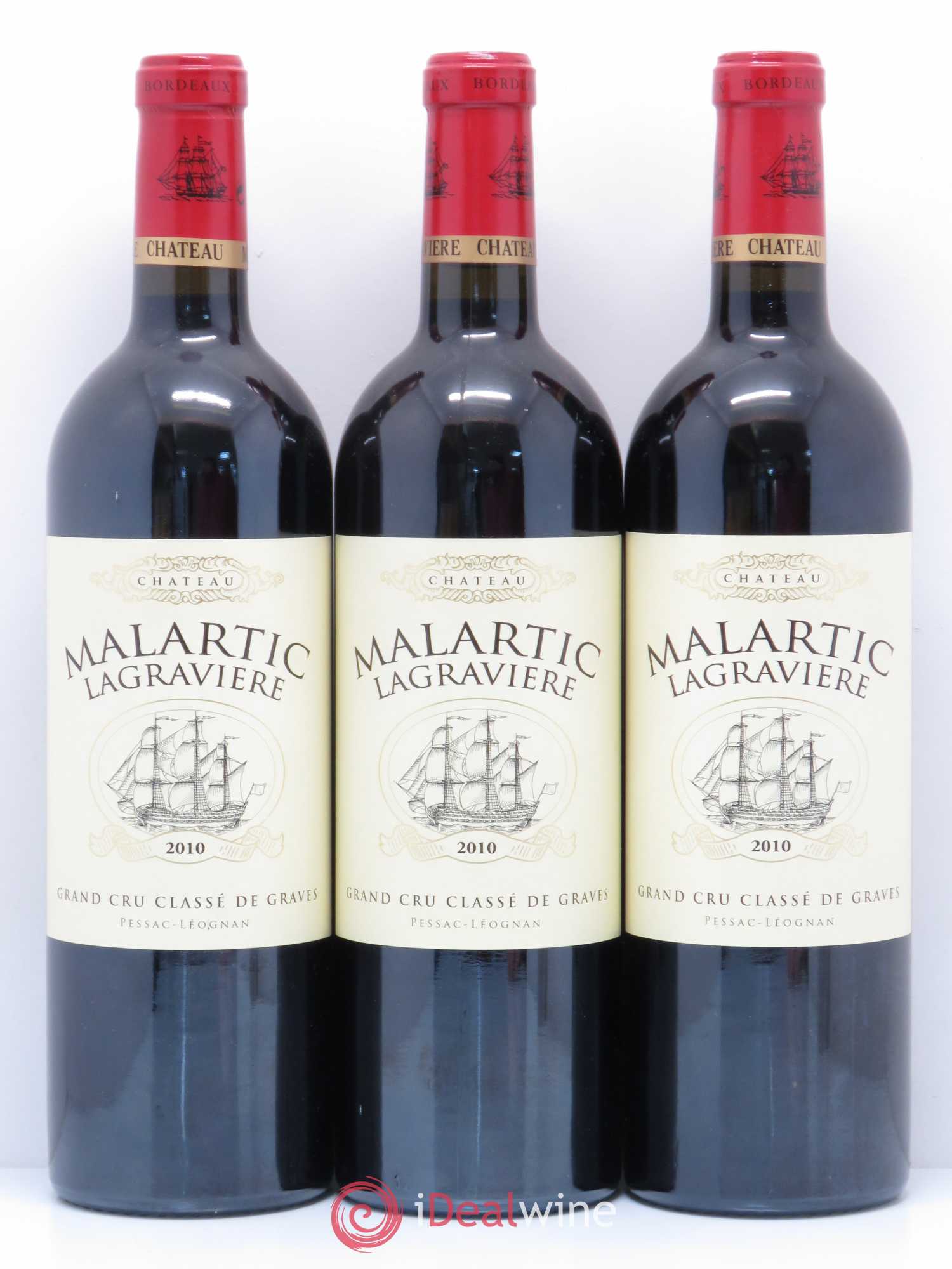 Château Malartic-Lagravière Cru Classé de Graves 2010 - Lot de 6 bouteilles - 2