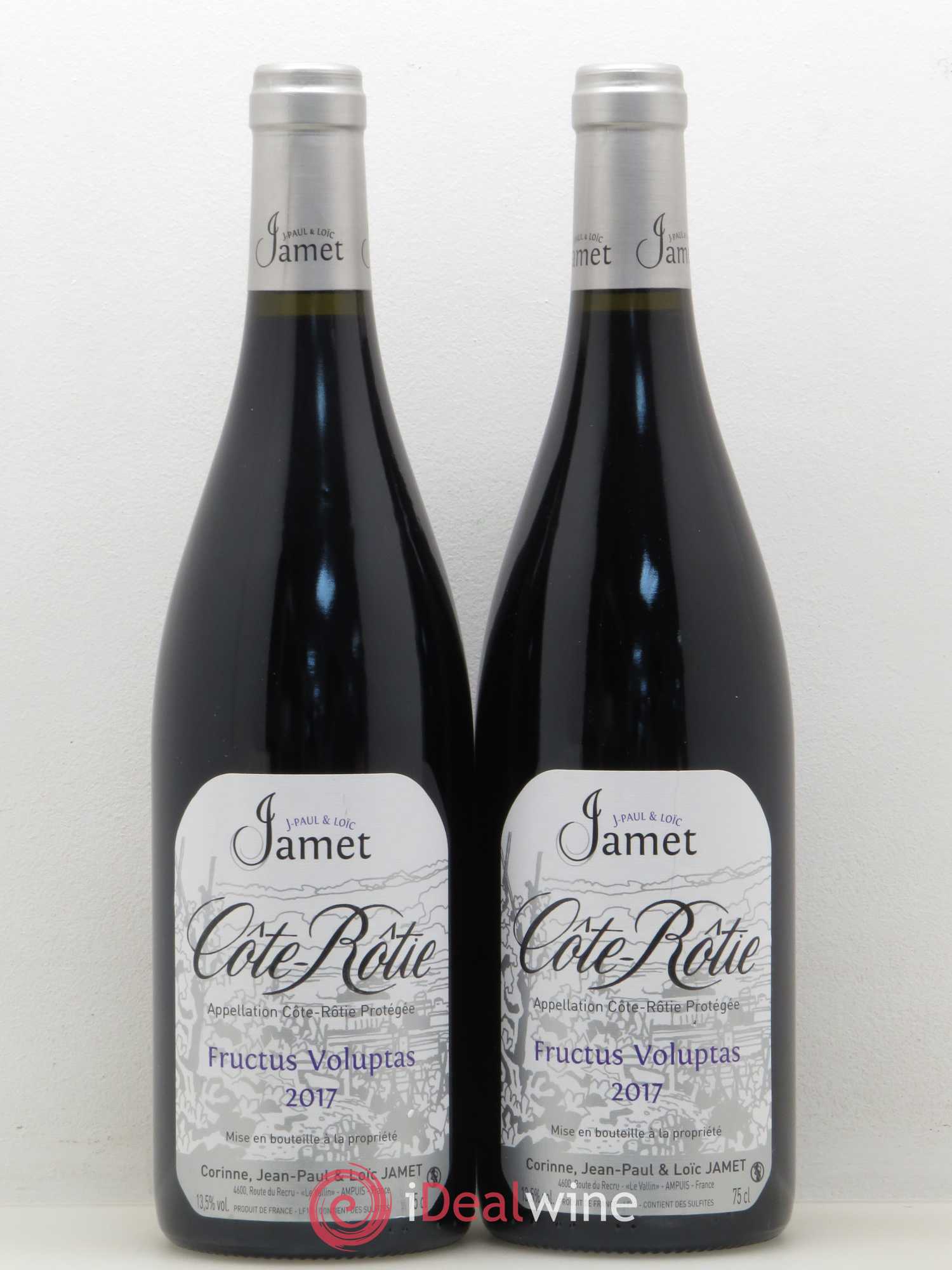 Côte-Rôtie Fructus Voluptas Jamet (Domaine) 2017 - Lot de 2 bouteilles - 0