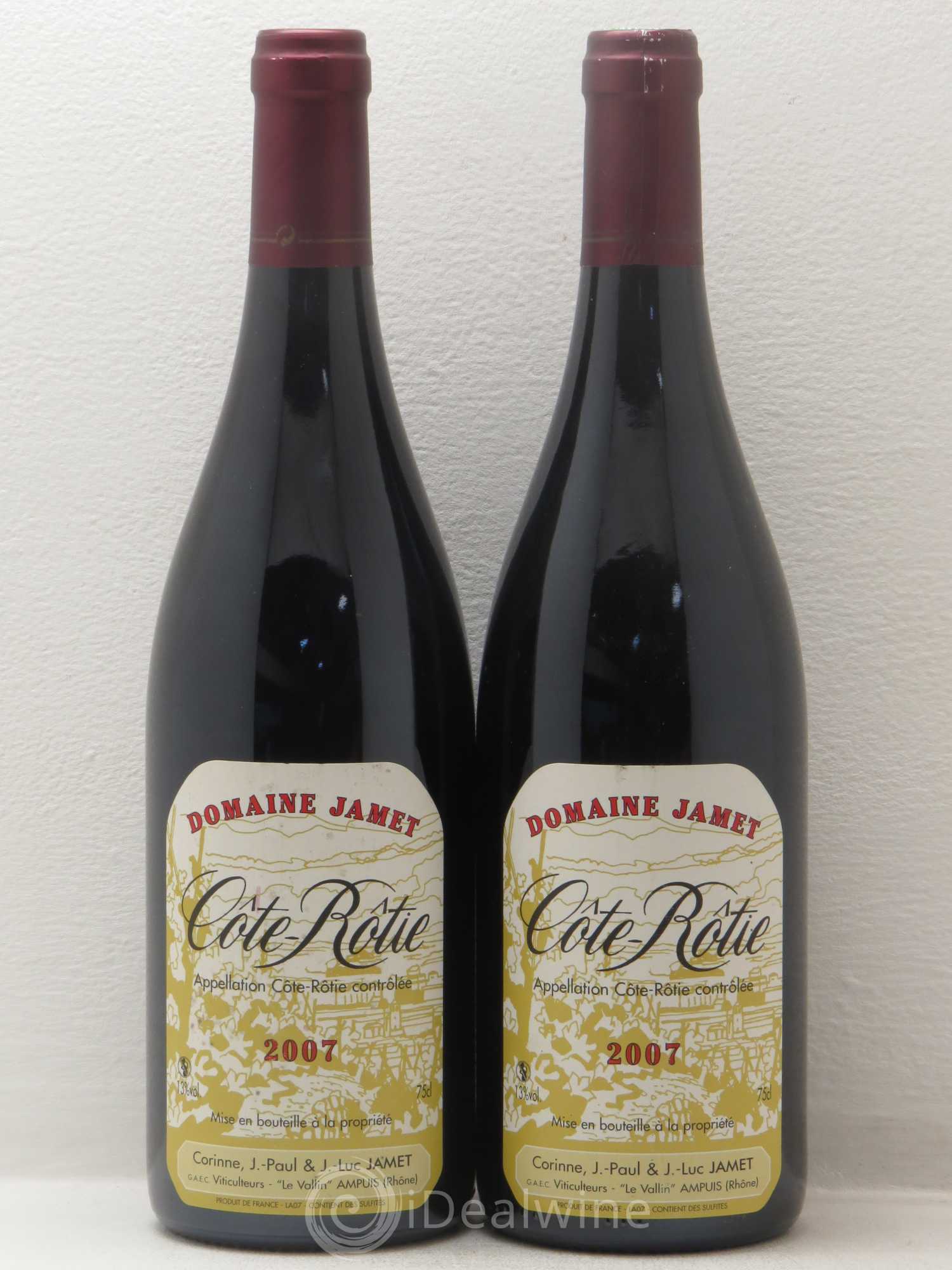 Côte-Rôtie Jamet (Domaine) 2007 - Lot de 2 bouteilles - 0