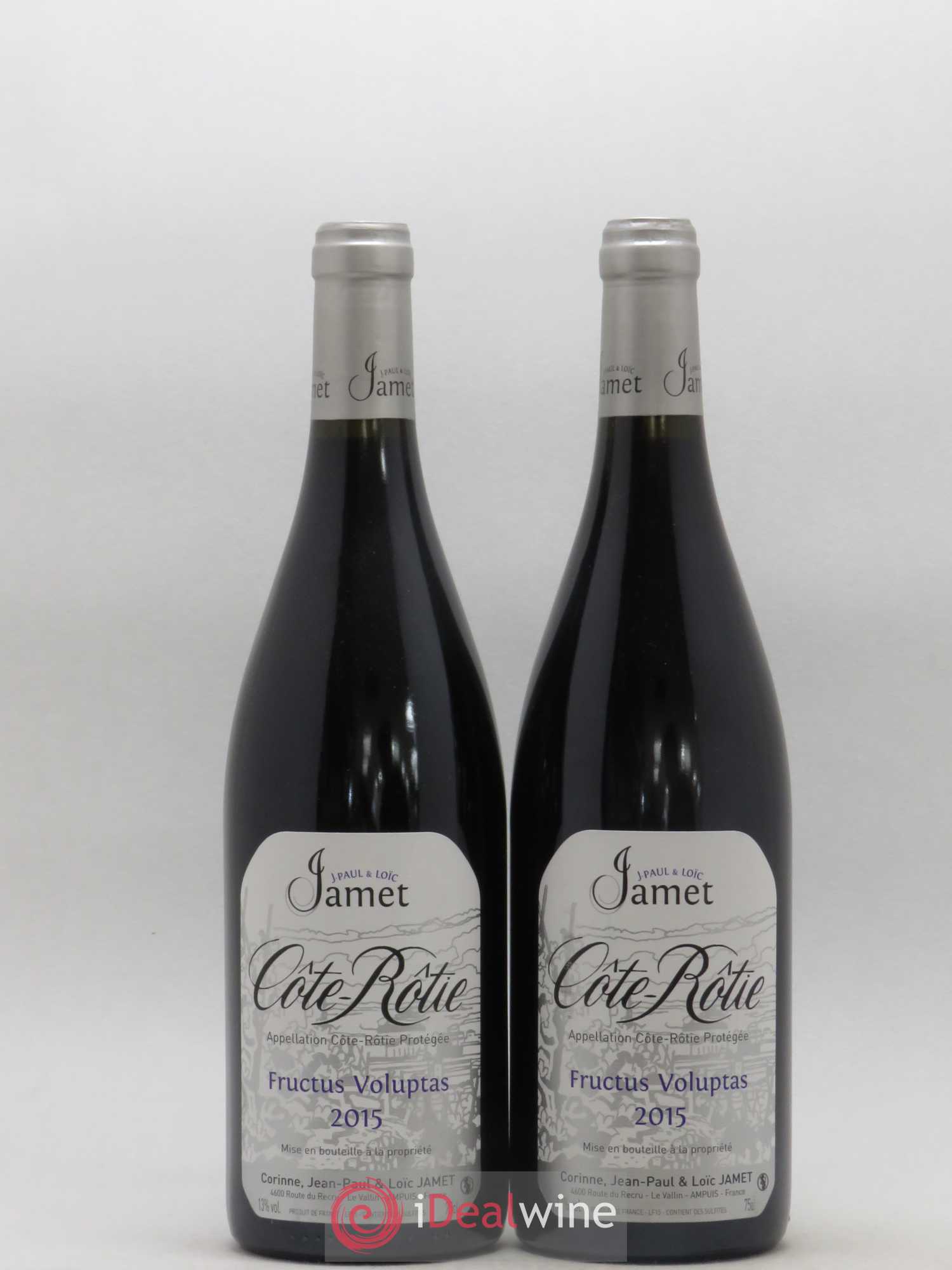 Côte-Rôtie Fructus Voluptas Jamet (Domaine) 2015 - Lot de 2 bouteilles - 0