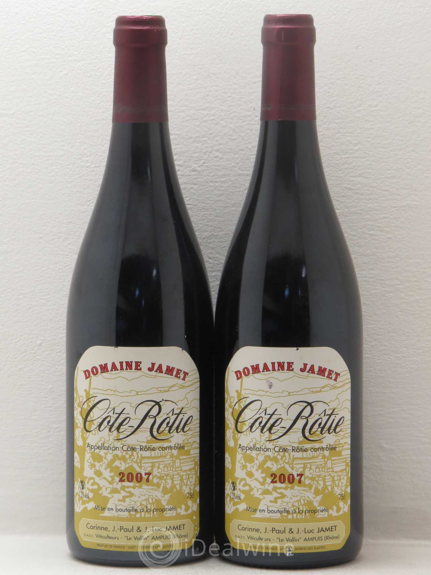 Côte-Rôtie Jamet (Domaine) 2007 - Lot de 2 bouteilles - 0