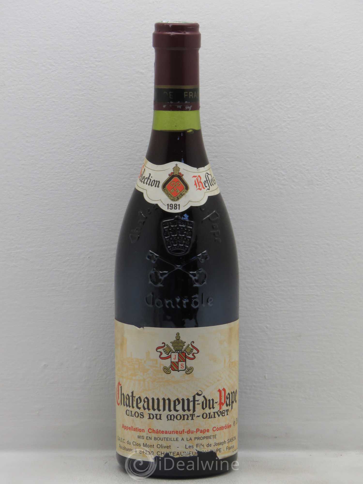Châteauneuf-du-Pape Clos du Mont-Olivet 1981 - Lot de 1 bouteille - 0