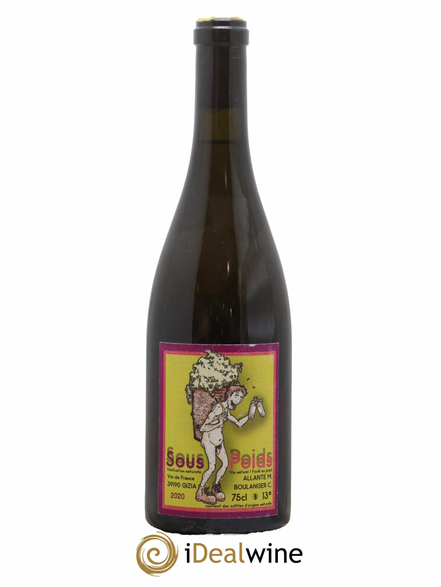 Vin de France Sous Poids Allante Boulanger Sous Poids Allante Boulanger 2020 - Lot de 1 bouteille - 0