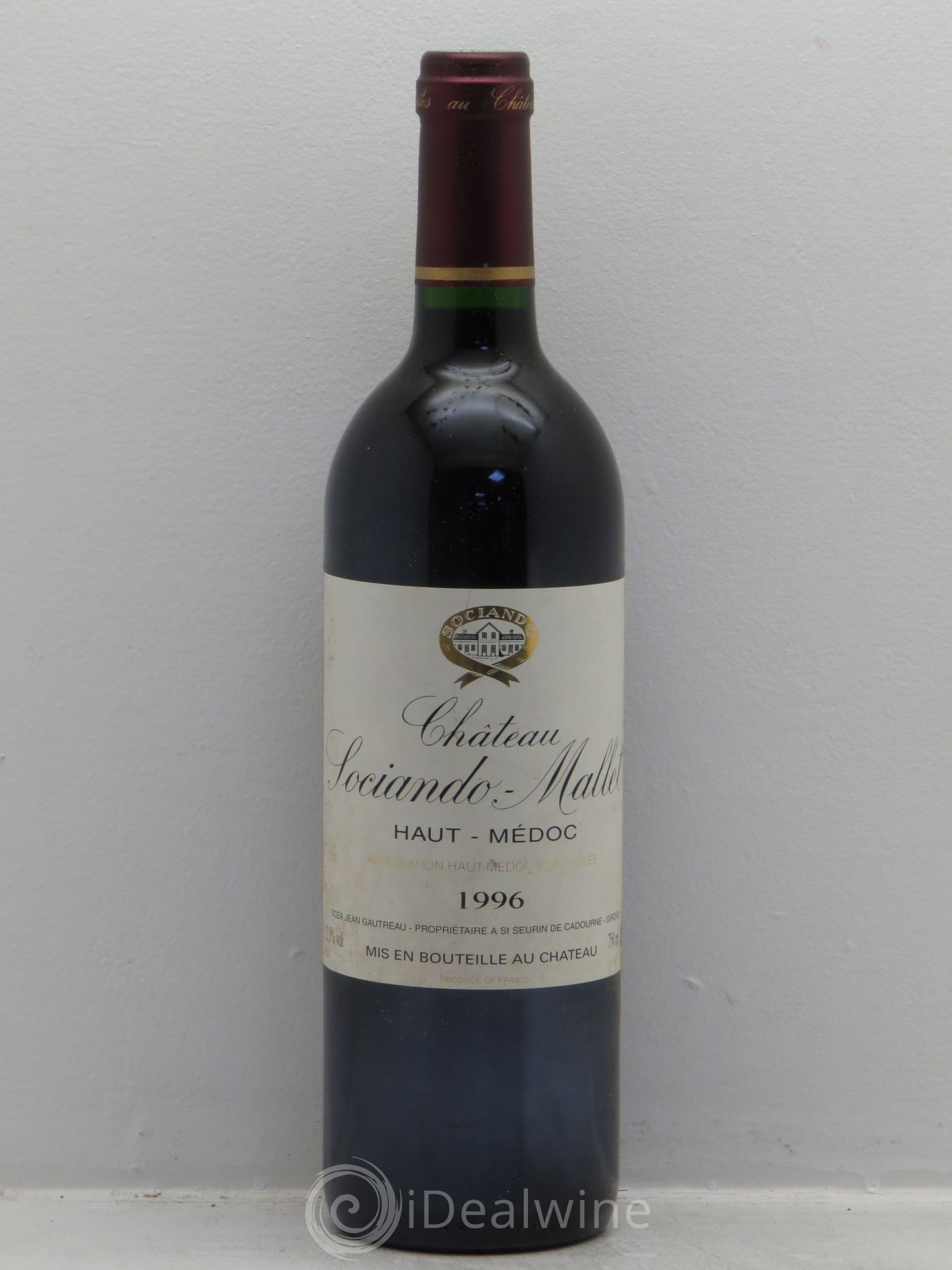 Château Sociando Mallet 1996 - Lot de 6 bouteilles - 0
