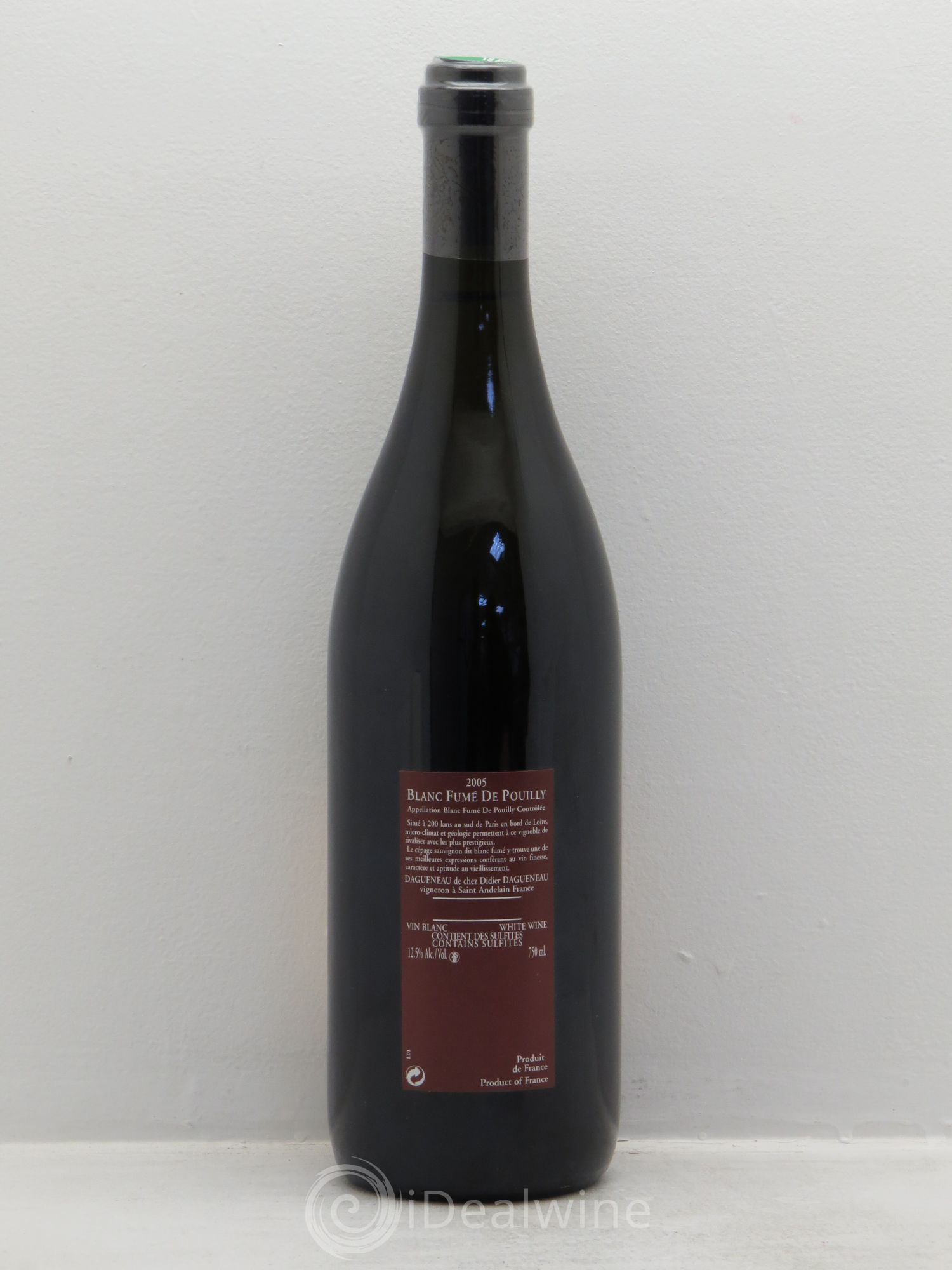 Vin de France (anciennement Pouilly-Fumé) Pur Sang Dagueneau (Domaine Didier - Louis-Benjamin) 2005 - Lot de 1 bouteille - 1