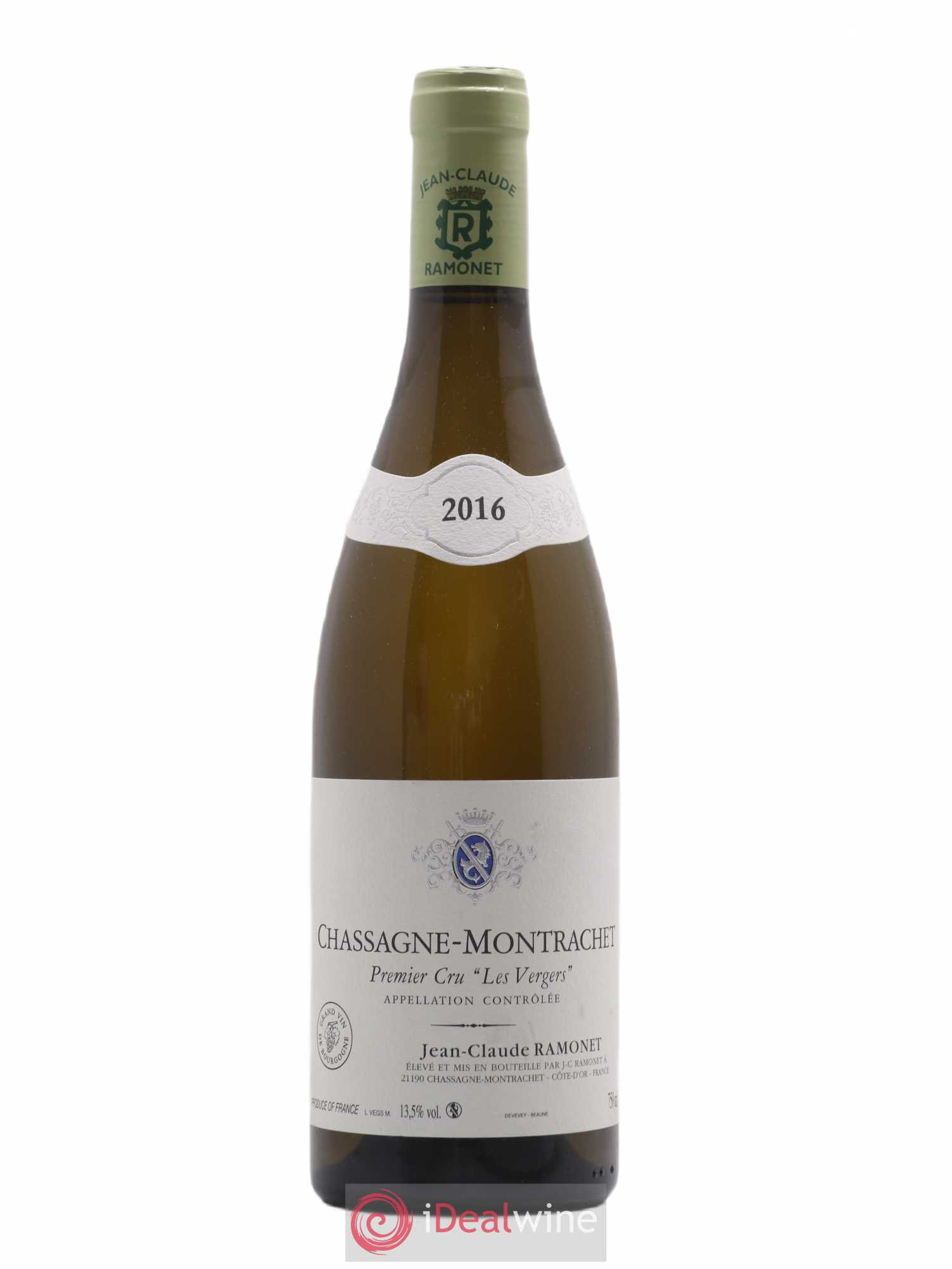 Chassagne-Montrachet 1er Cru Les Vergers Ramonet (Domaine) 2016 - Lot de 1 bouteille - 0
