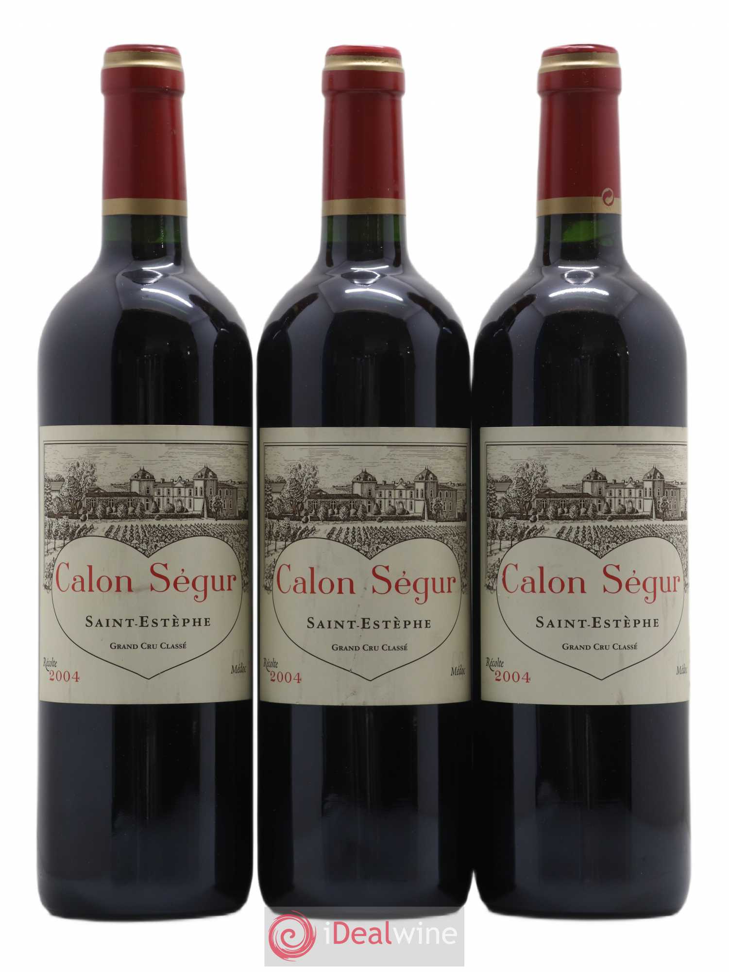 Château Calon Ségur 3ème Grand Cru Classé 2004 - Lot de 3 bouteilles - 0