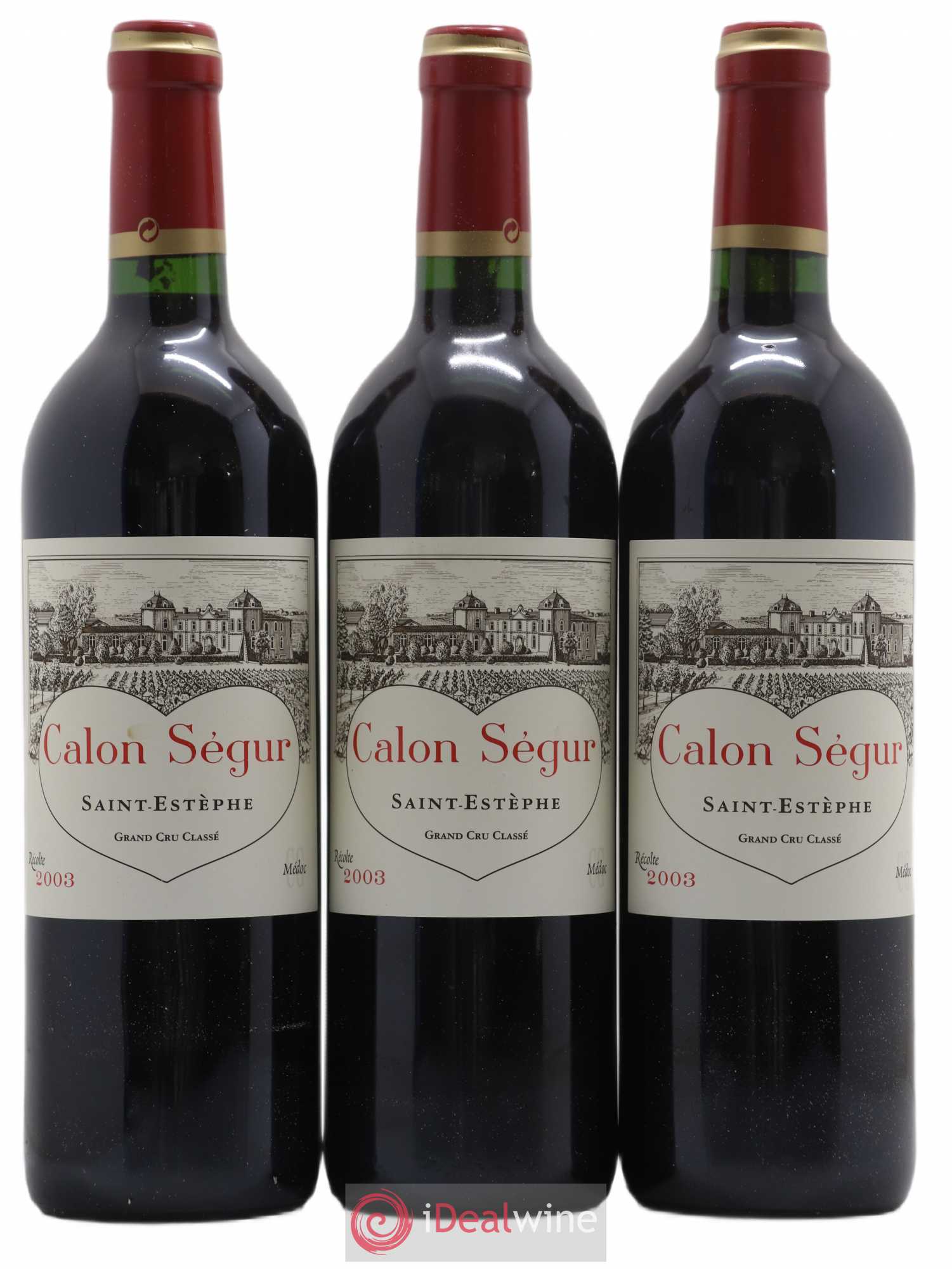 Château Calon Ségur 3ème Grand Cru Classé 2003 - Lot de 6 bouteilles - 1
