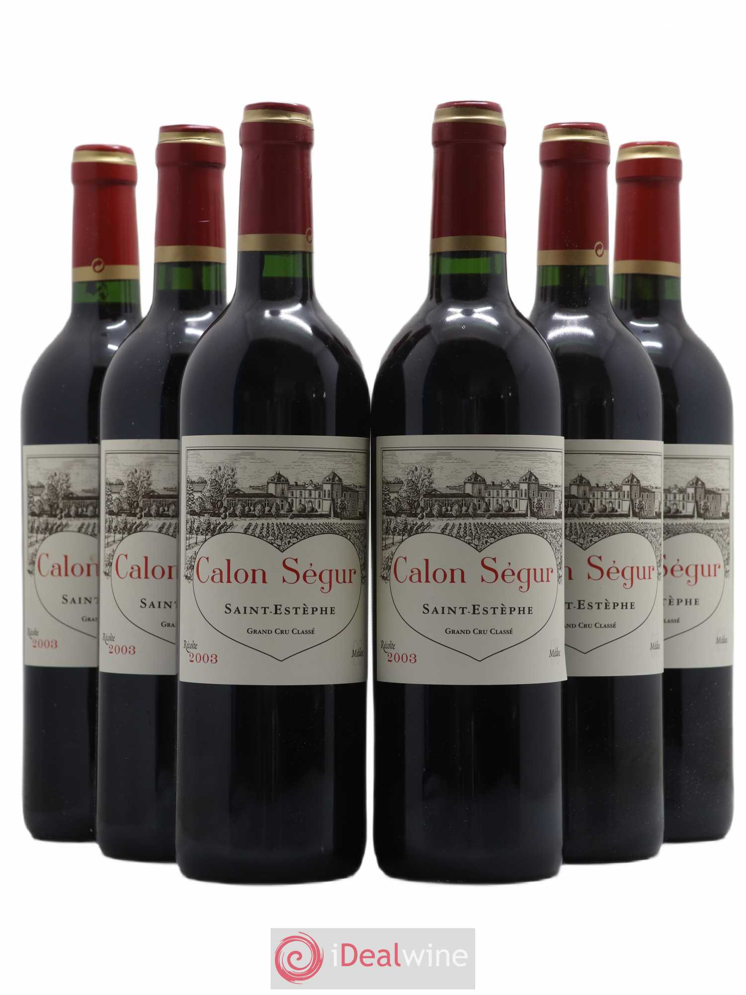 Château Calon Ségur 3ème Grand Cru Classé 2003 - Lot de 6 bouteilles - 0