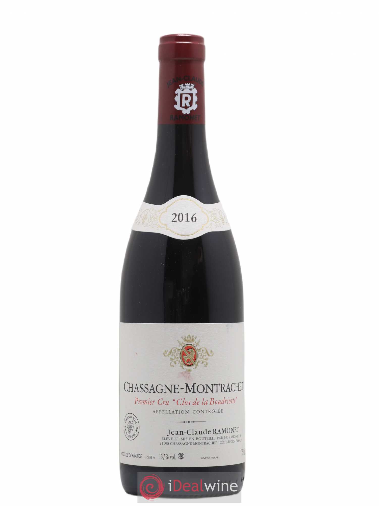 Chassagne-Montrachet 1er Cru Clos de la Boudriotte Ramonet (Domaine) 2016 - Lot de 1 bouteille - 0