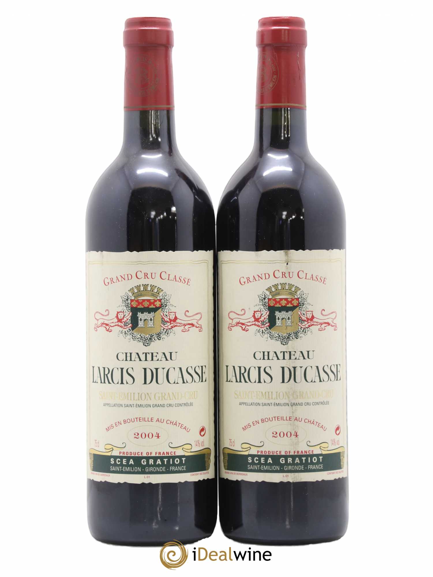 Château Larcis Ducasse 1er Grand Cru Classé B 2004 - Lot de 2 bouteilles - 0