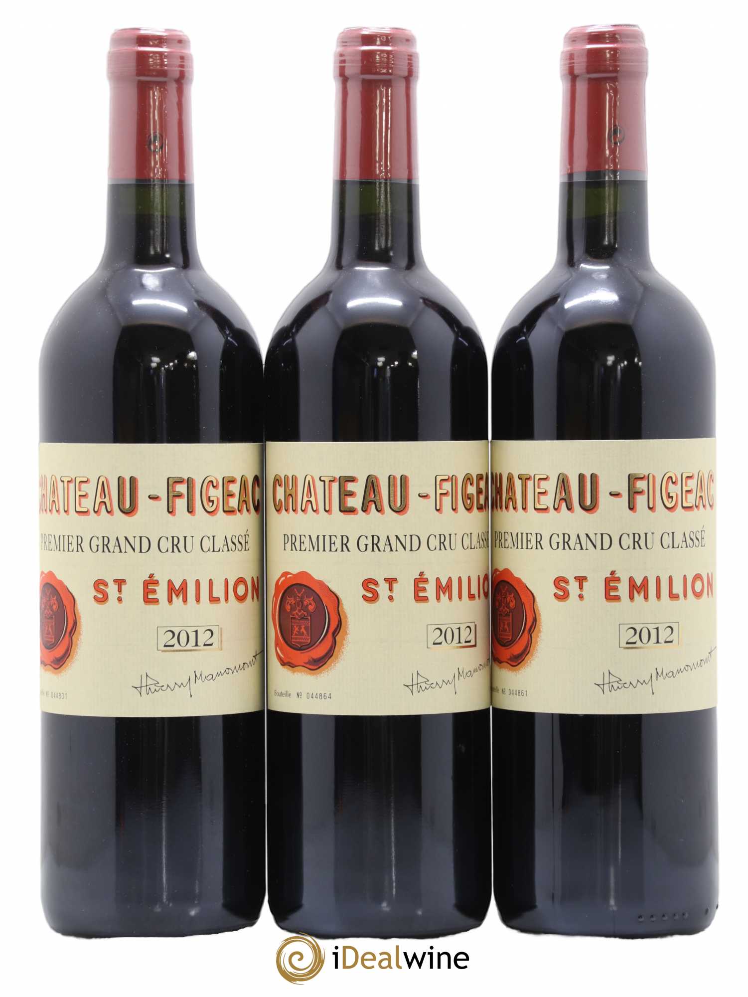 Château Figeac 1er Grand Cru Classé A 2012 - Lot de 3 bouteilles - 0