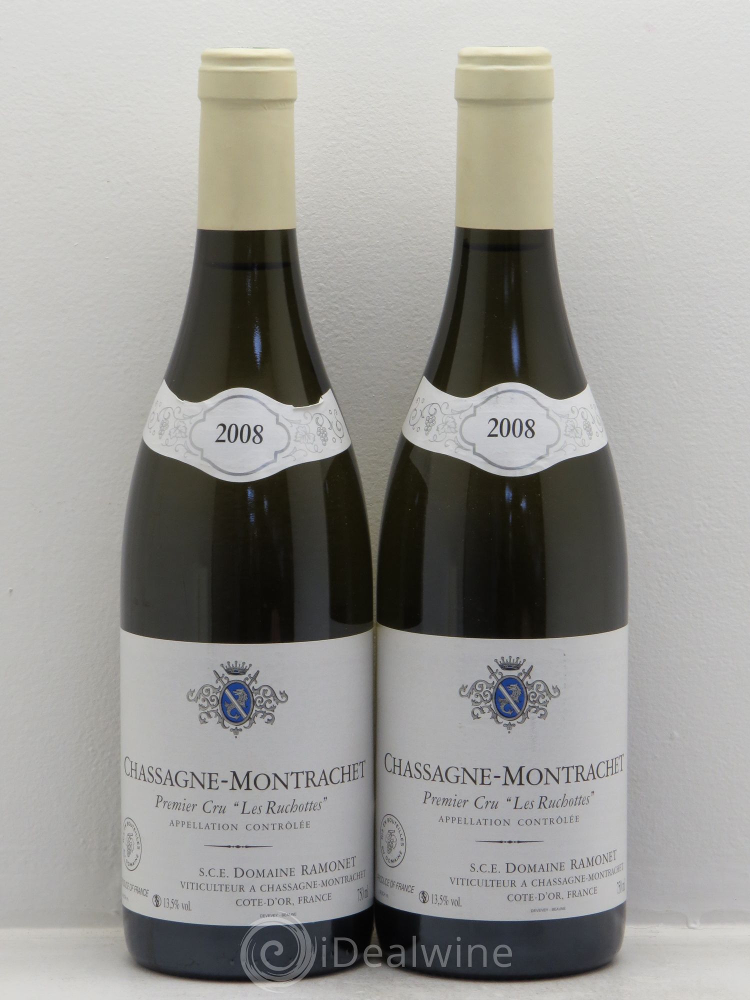 Chassagne-Montrachet 1er Cru Les Ruchottes Ramonet (Domaine) 2008 - Lot de 2 bouteilles - 0