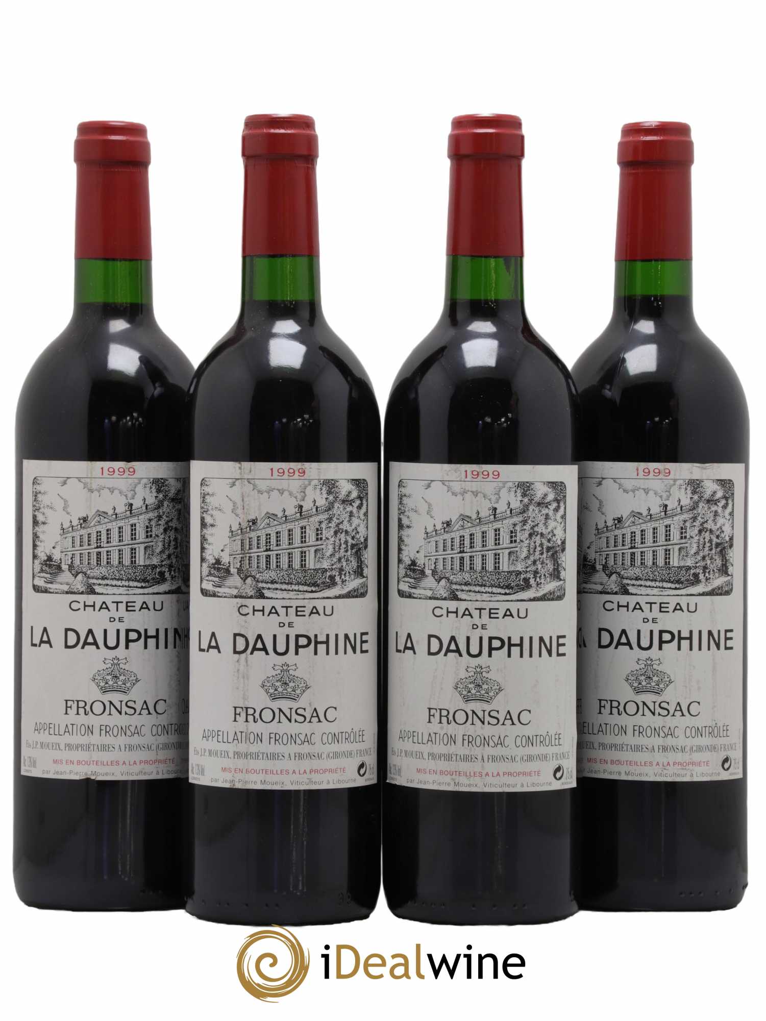 Château de La Dauphine 1999 - Lot of 4 bottles - 0