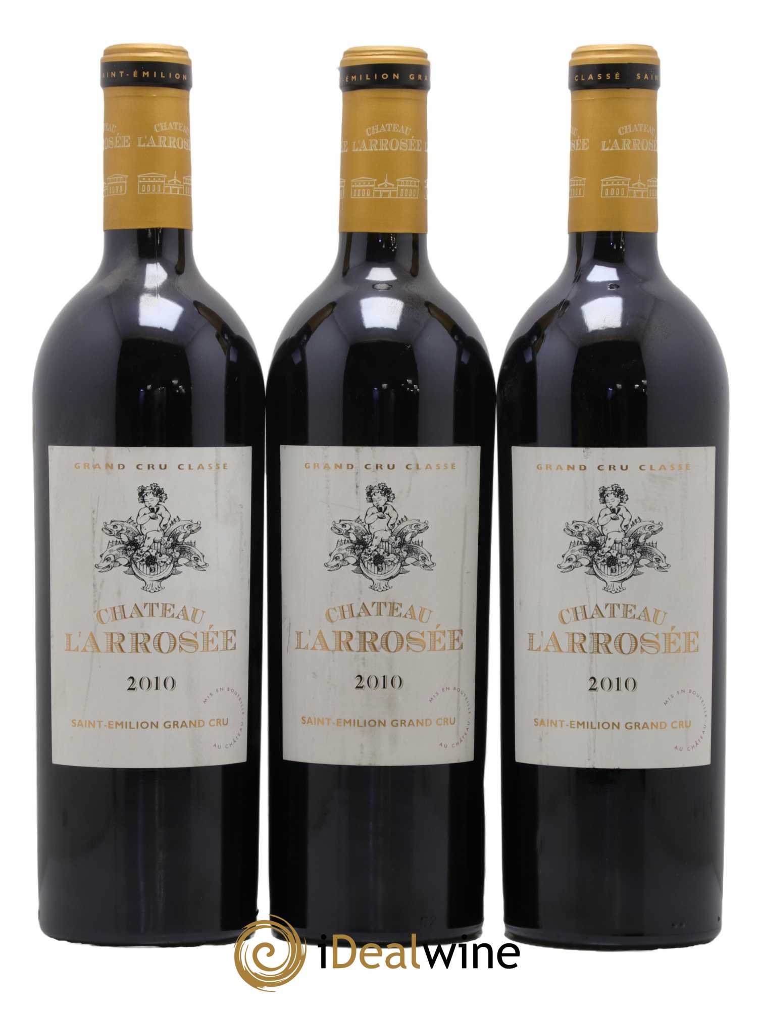 Château l' Arrosée Grand Cru Classé 2010 - Lot de 3 bouteilles - 0