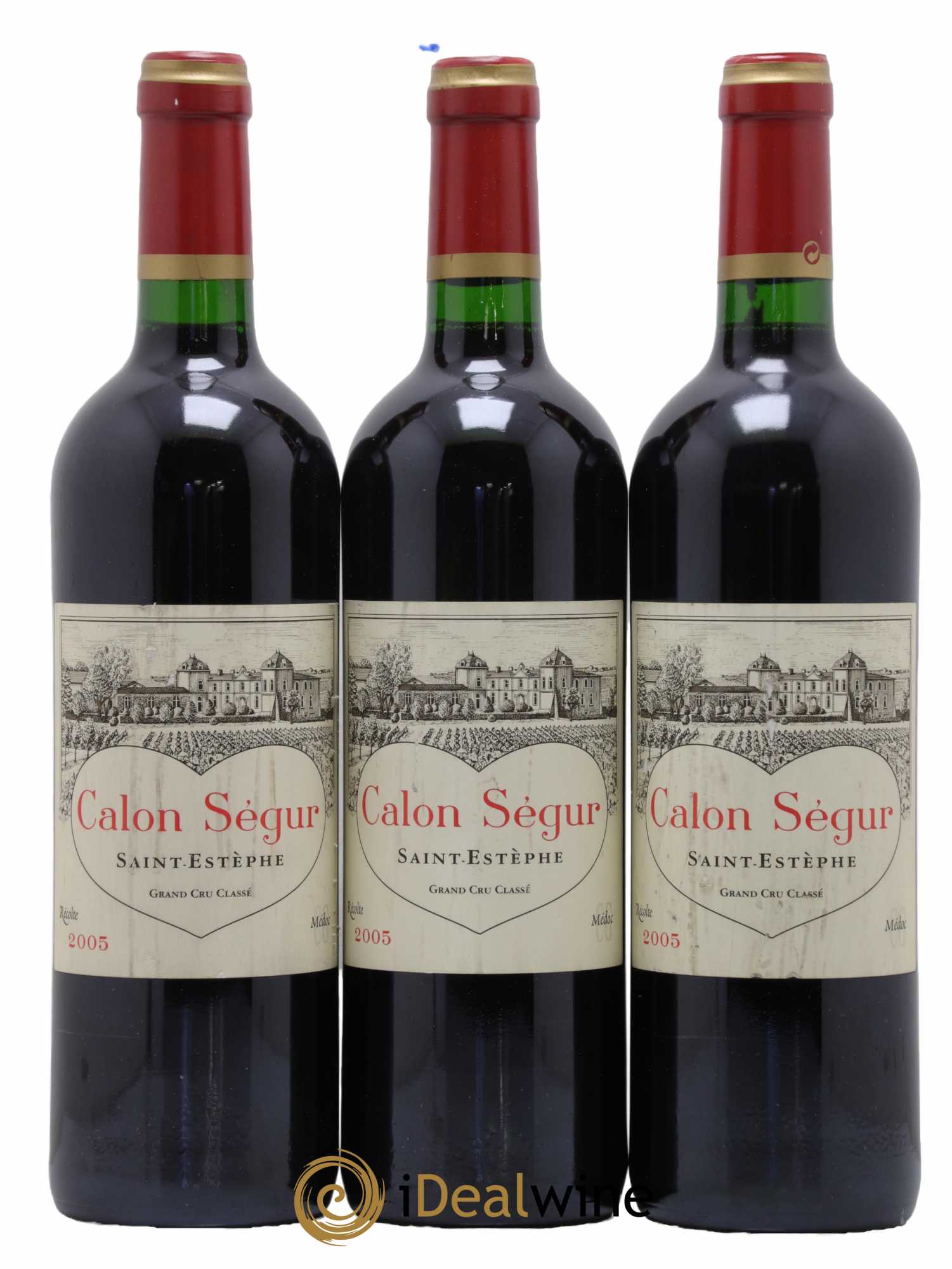 Château Calon Ségur 3ème Grand Cru Classé 2005 - Lot de 3 bouteilles - 0
