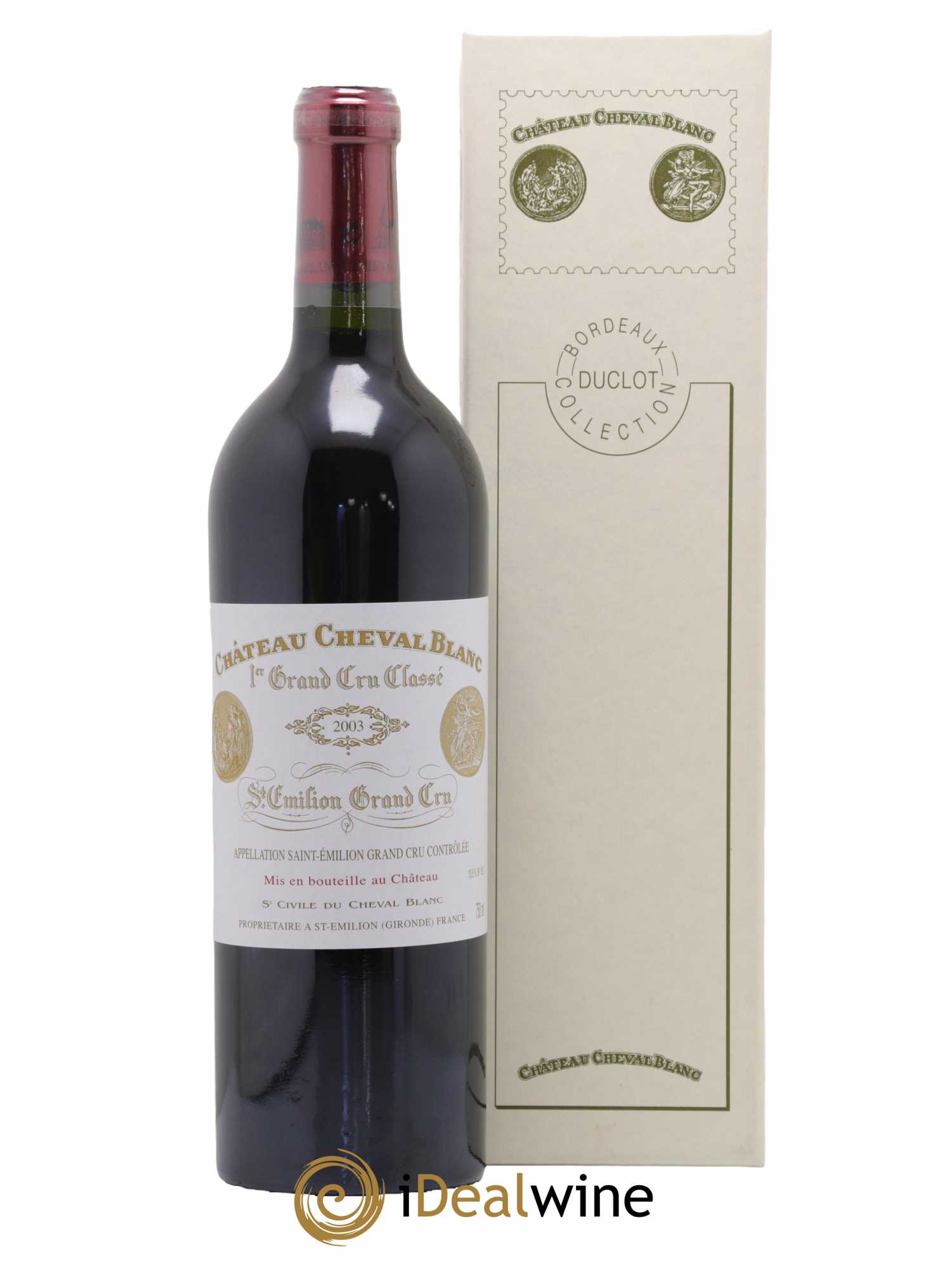 Château Cheval Blanc 1er Grand Cru Classé A 2003 - Lot de 1 bouteille - 0