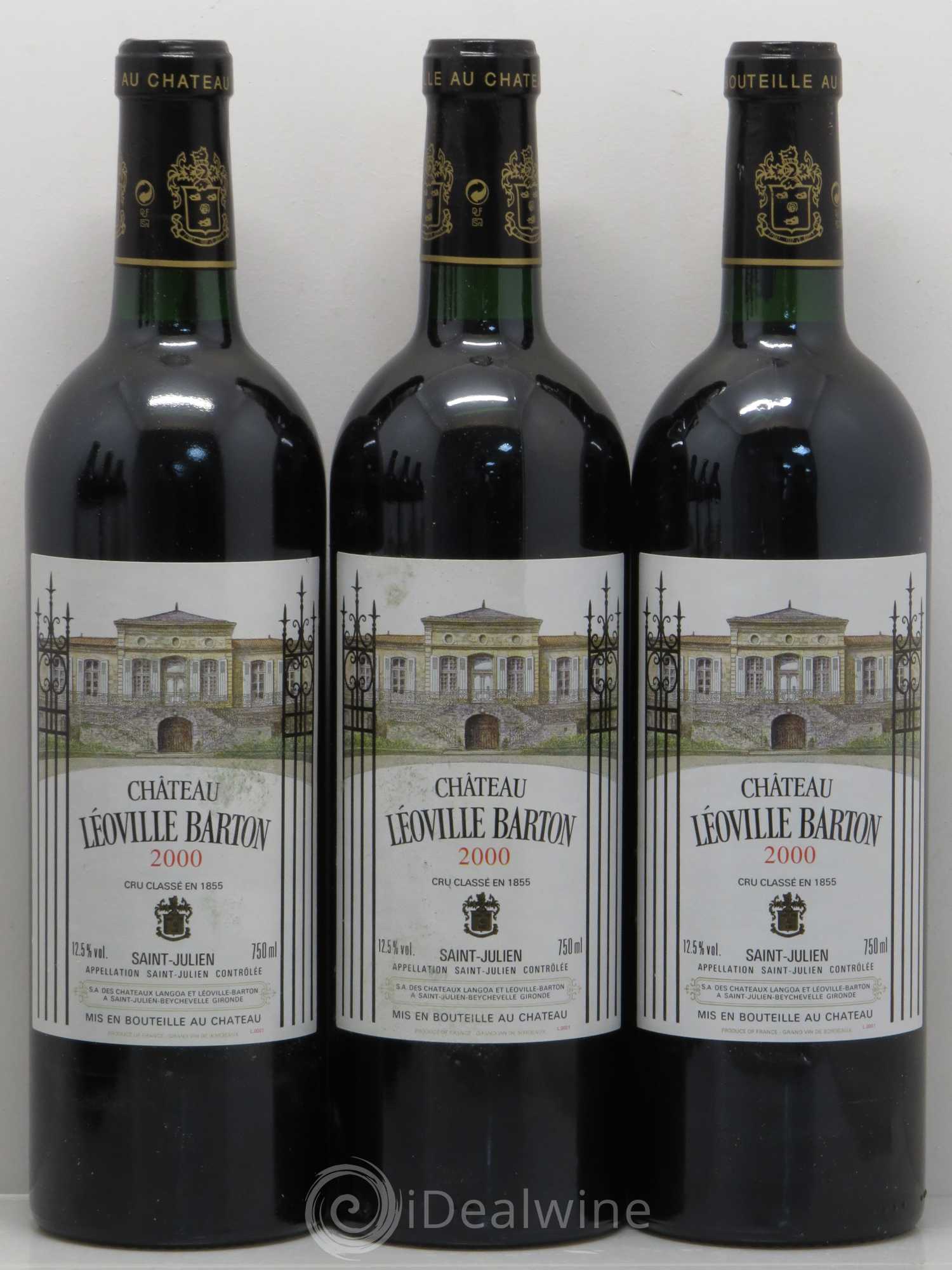 Château Léoville Barton 2ème Grand Cru Classé 2000 - Lot de 6 bouteilles - 1