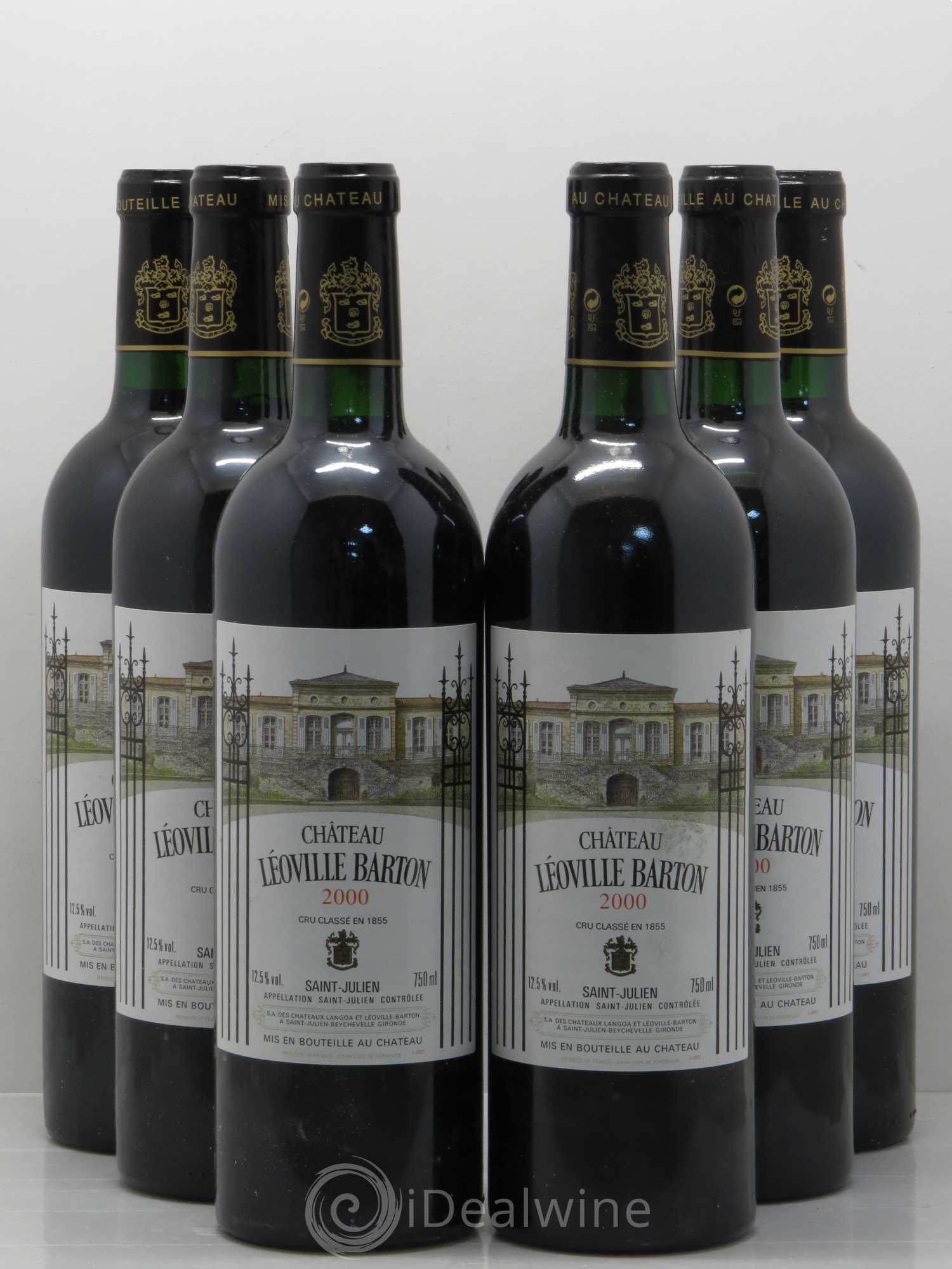 Château Léoville Barton 2ème Grand Cru Classé 2000 - Lot de 6 bouteilles - 0