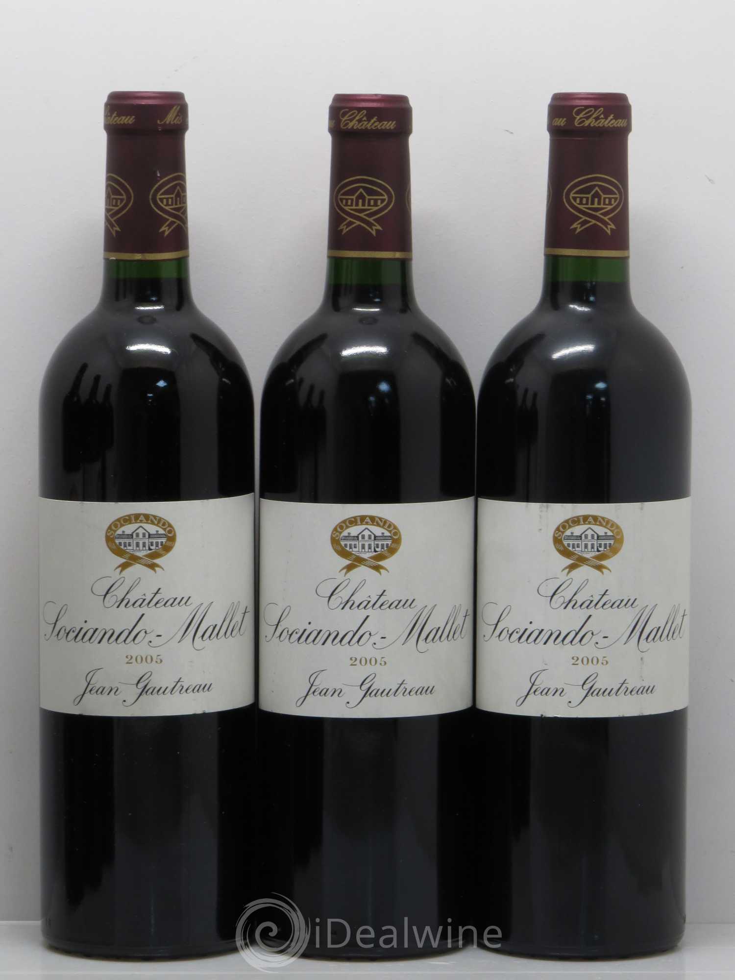 Château Sociando Mallet 2005 - Lot de 6 bouteilles - 1