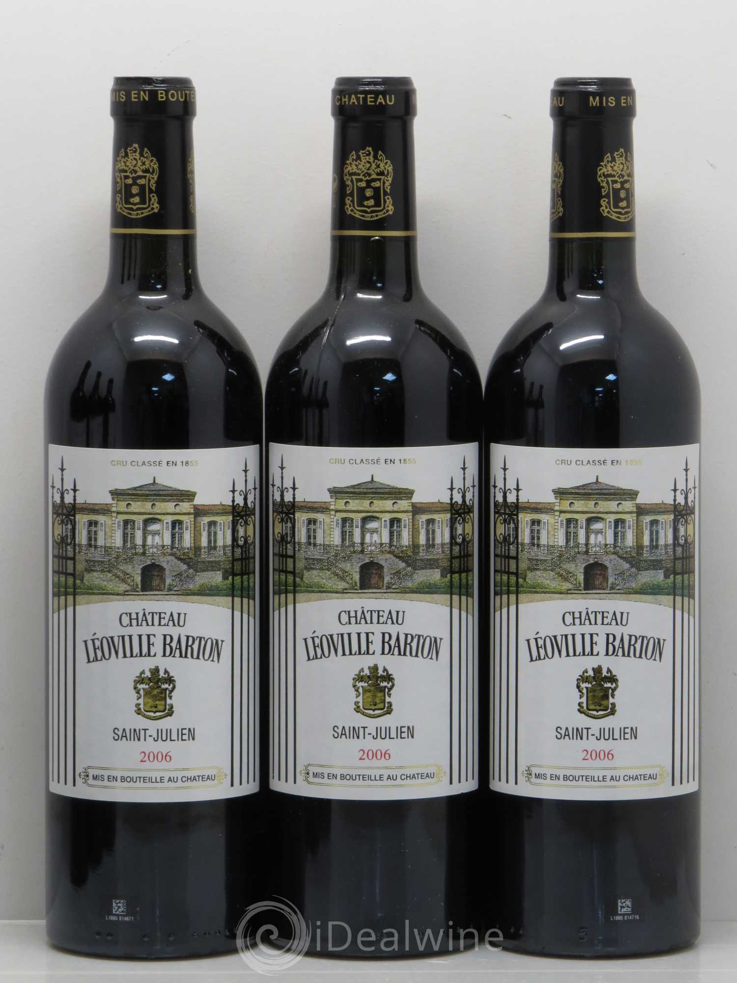 Château Léoville Barton 2ème Grand Cru Classé 2006 - Lot de 6 bouteilles - 1