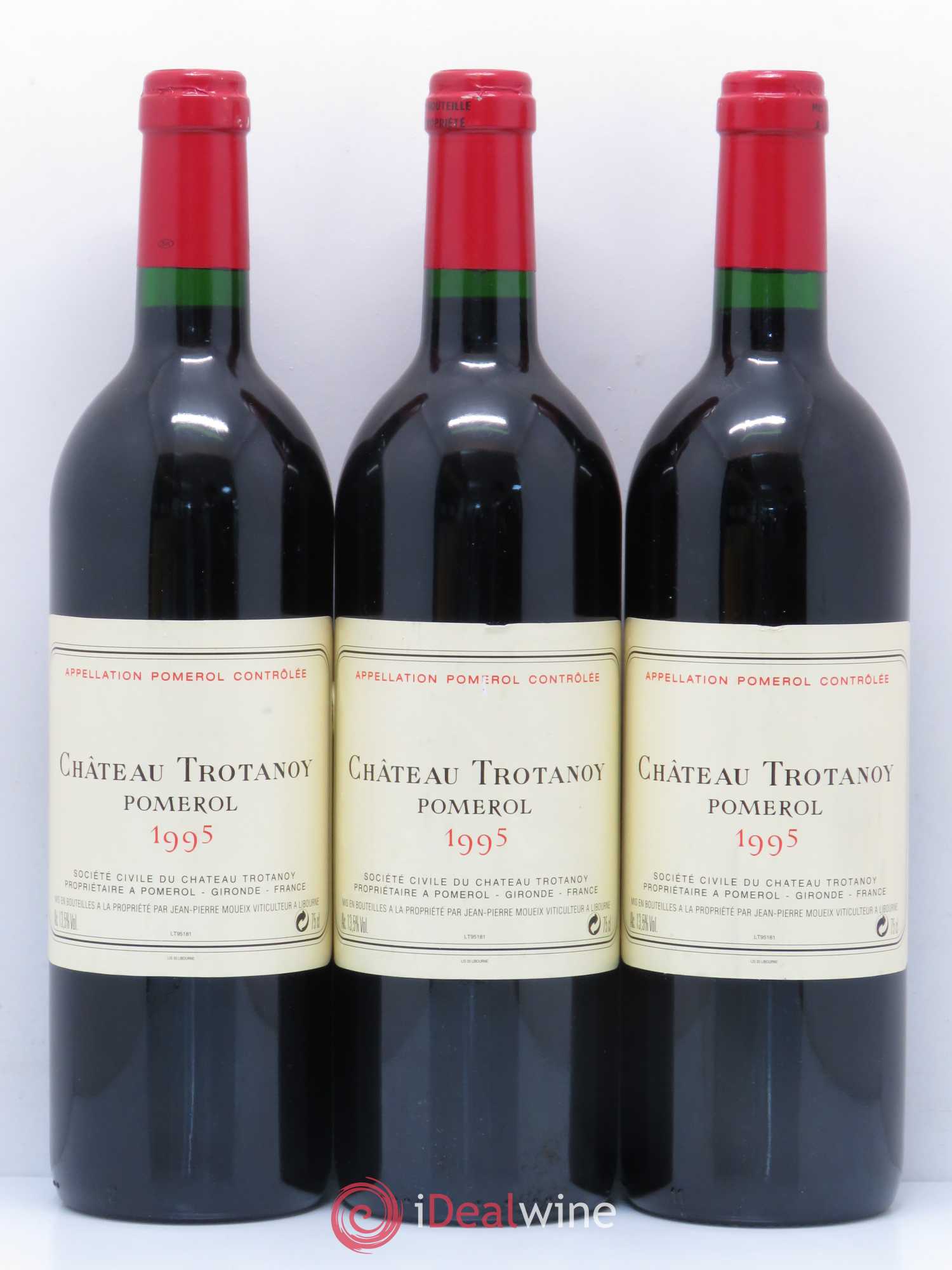 Château Trotanoy 1995 - Lot de 3 bouteilles - 0