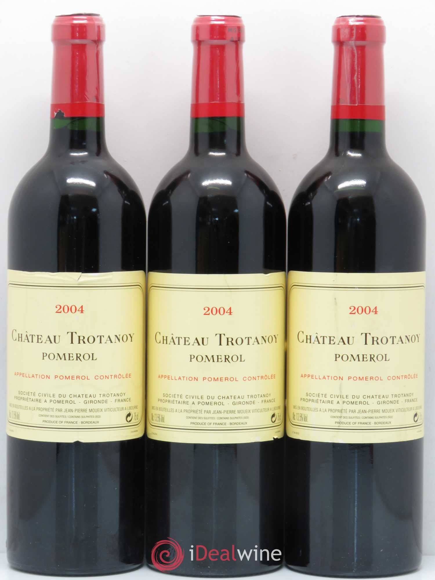 Château Trotanoy 2004 - Lot de 3 bouteilles - 0