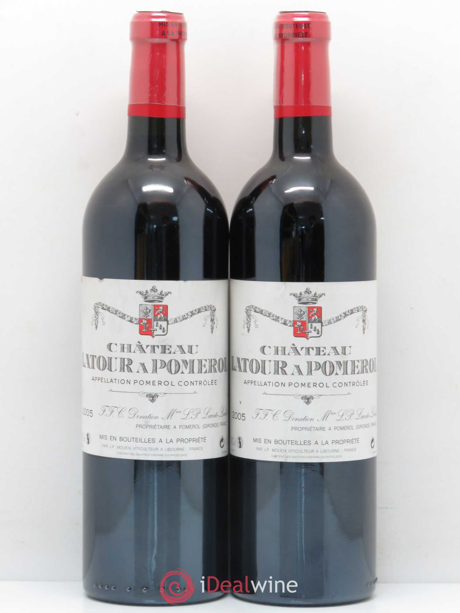 Château Latour à Pomerol 2005 - Lot de 2 bouteilles - 0