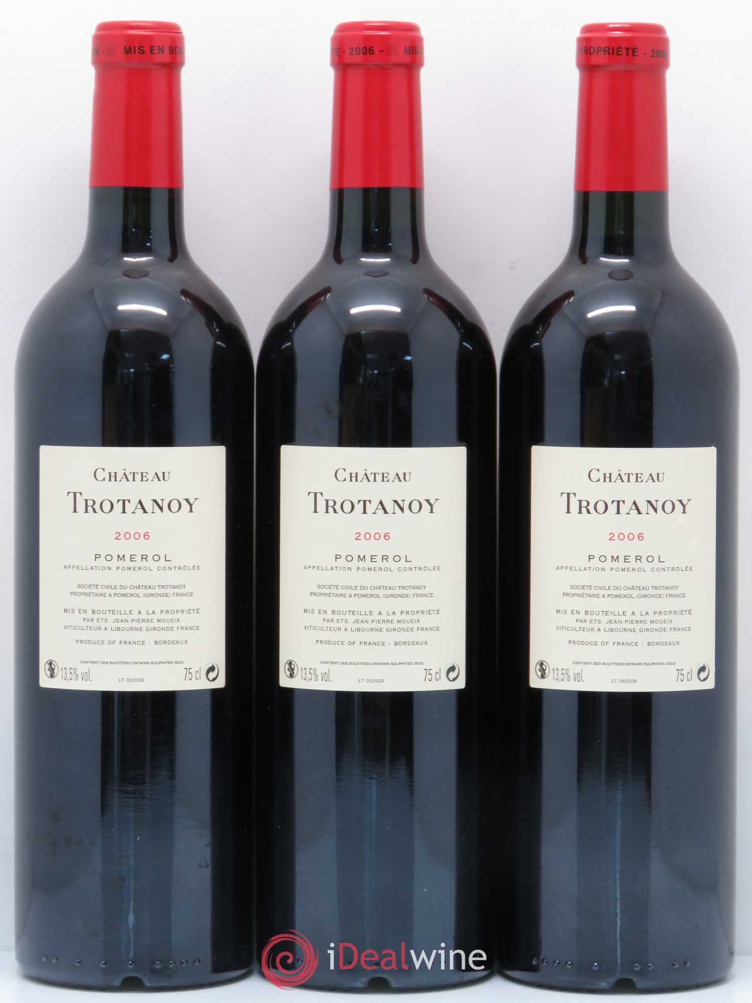 Château Trotanoy 2006 - Lot de 3 bouteilles - 1