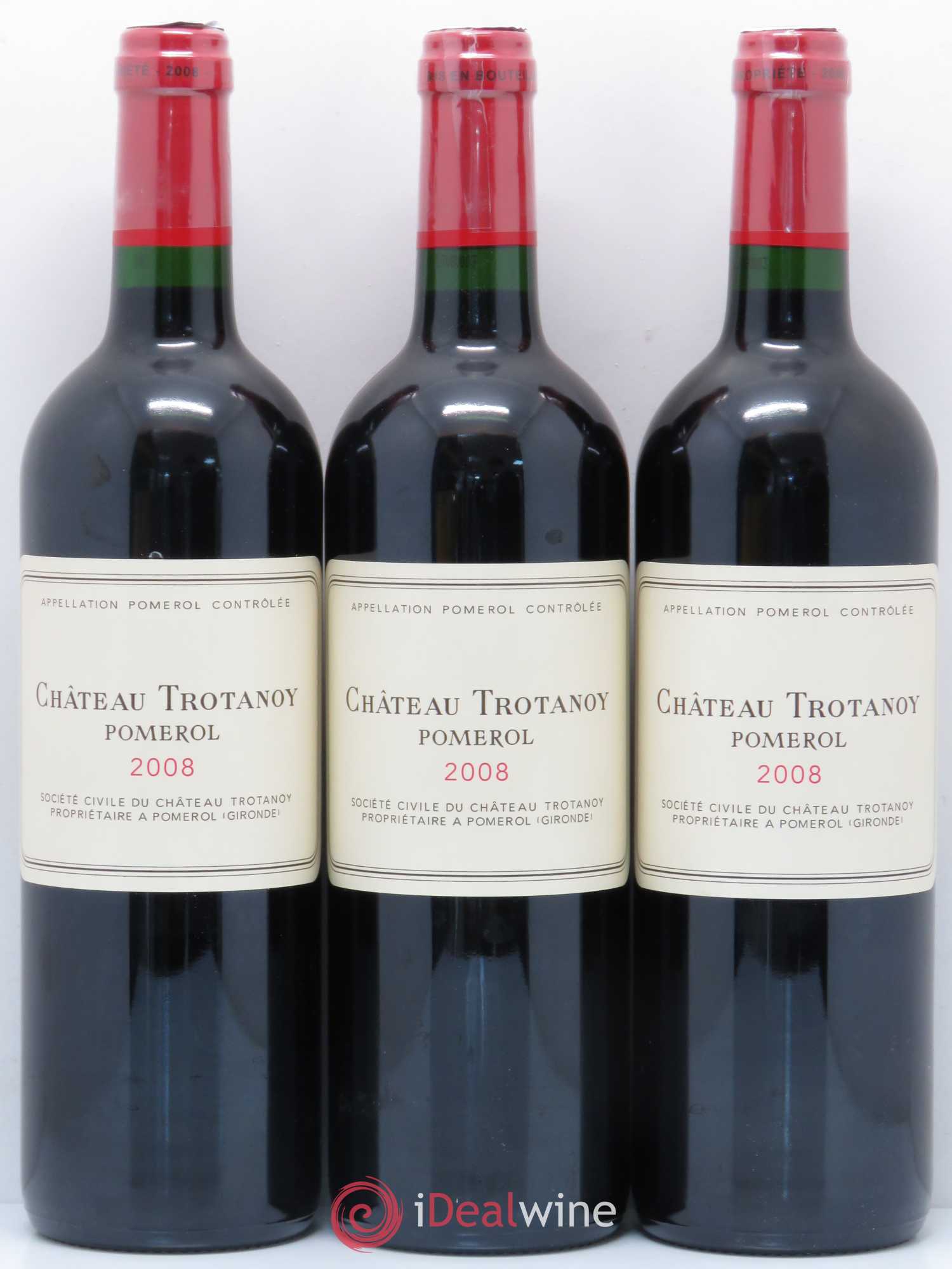 Château Trotanoy 2008 - Lot de 3 bouteilles - 0