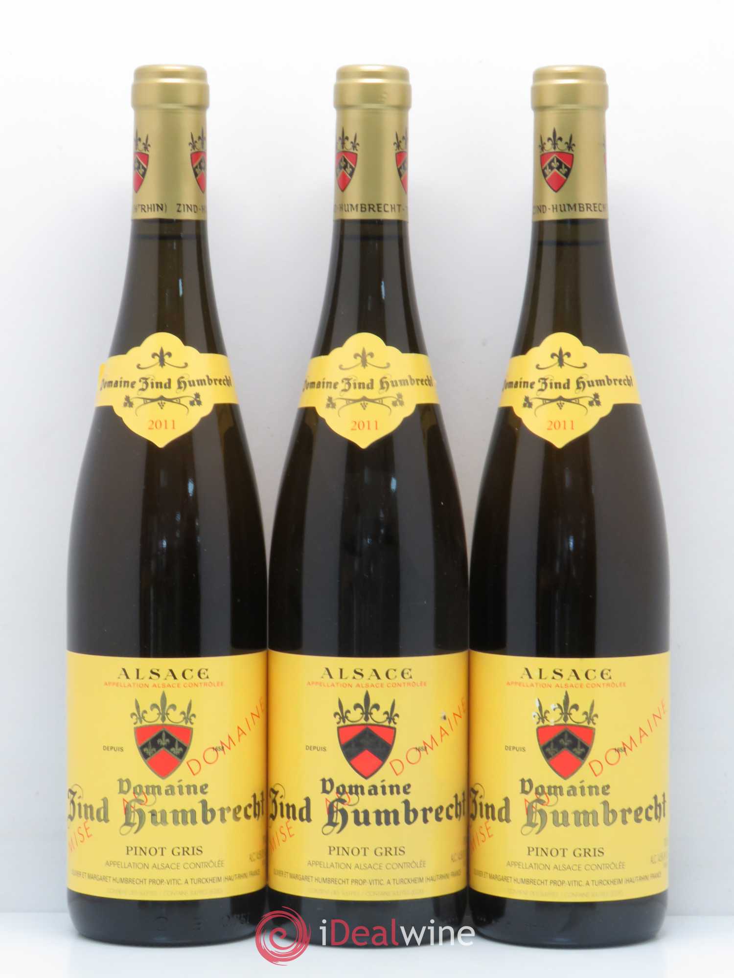 Alsace Pinot Gris (anciennement Tokay) Zind-Humbrecht (Domaine) 2011 - Lot de 3 bouteilles - 0