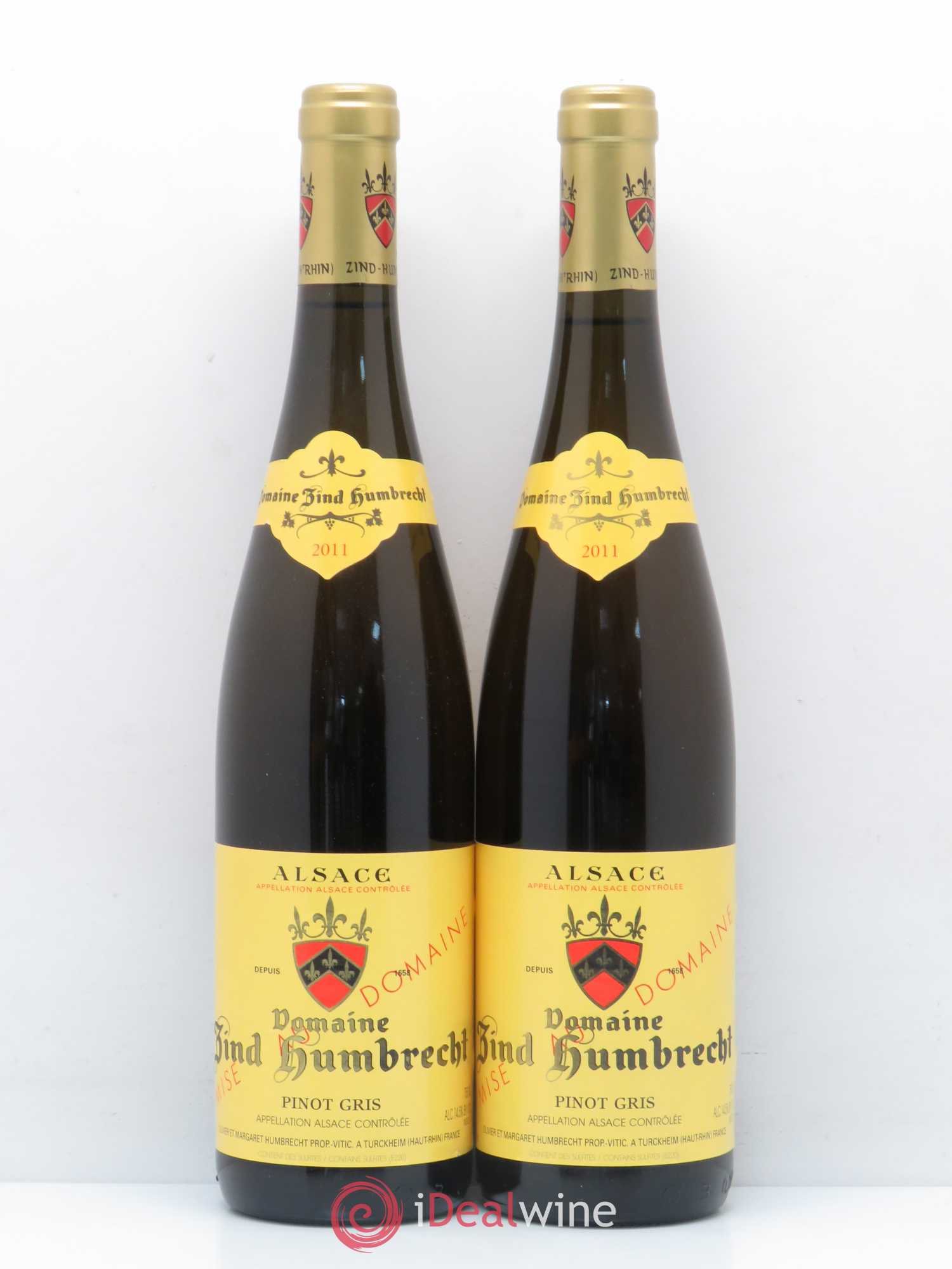 Alsace Pinot Gris (anciennement Tokay) Zind-Humbrecht (Domaine) 2011 - Lot de 2 bouteilles - 0