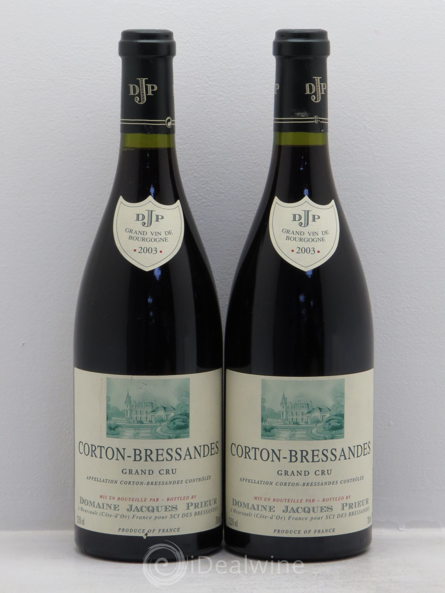 Corton-Bressandes Grand Cru Jacques Prieur (Domaine) 2003 - Lot de 2 bouteilles - 0