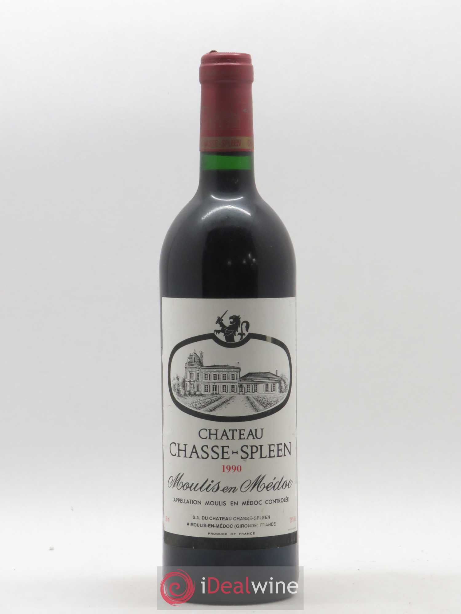 Château Chasse Spleen 1990 - Lot de 1 bouteille - 0