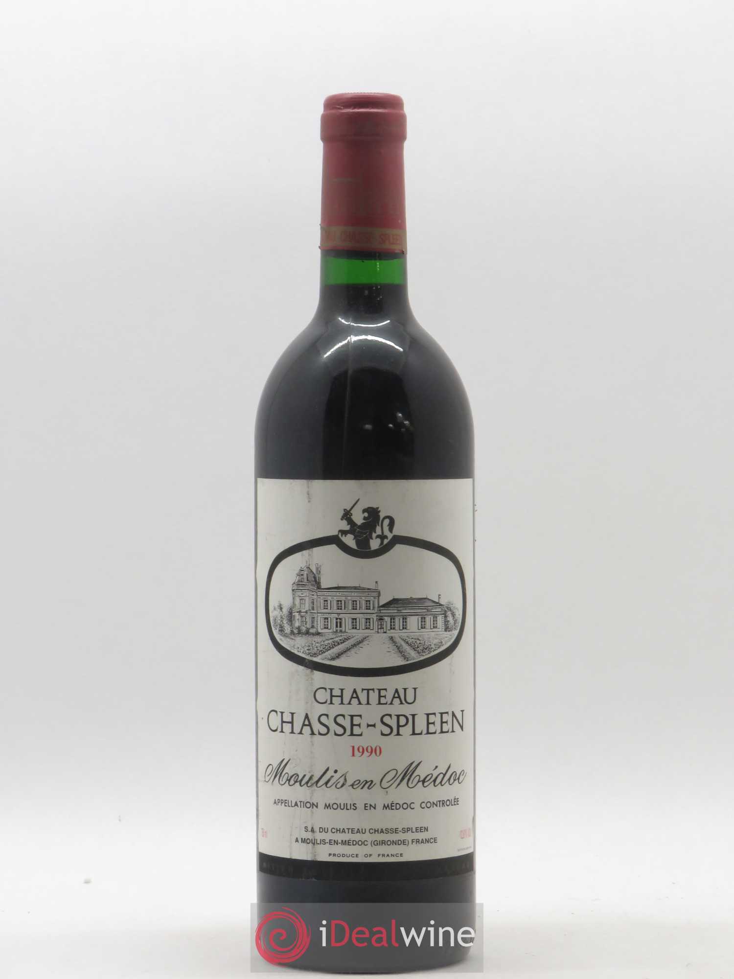 Château Chasse Spleen 1990 - Lot de 1 bouteille - 0