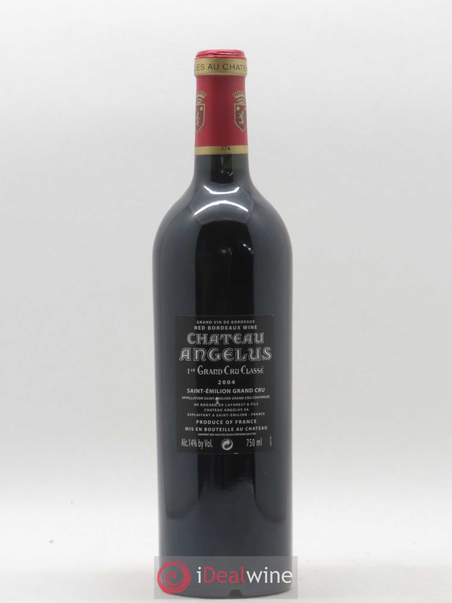 Château Angélus 1er Grand Cru Classé A 2004 - Lot de 1 bouteille - 1