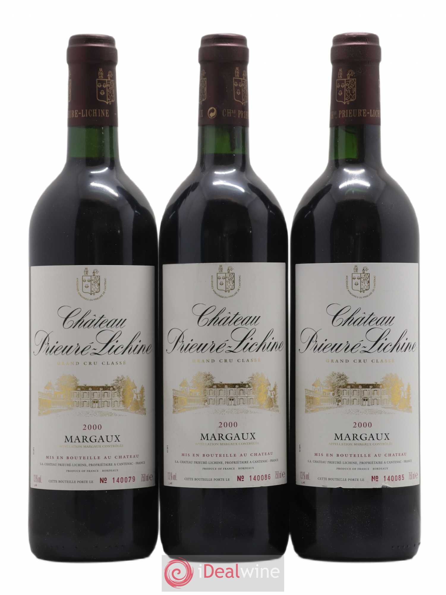 Château Prieuré Lichine 4ème Grand Cru Classé 2000 - Lot de 6 bouteilles - 1
