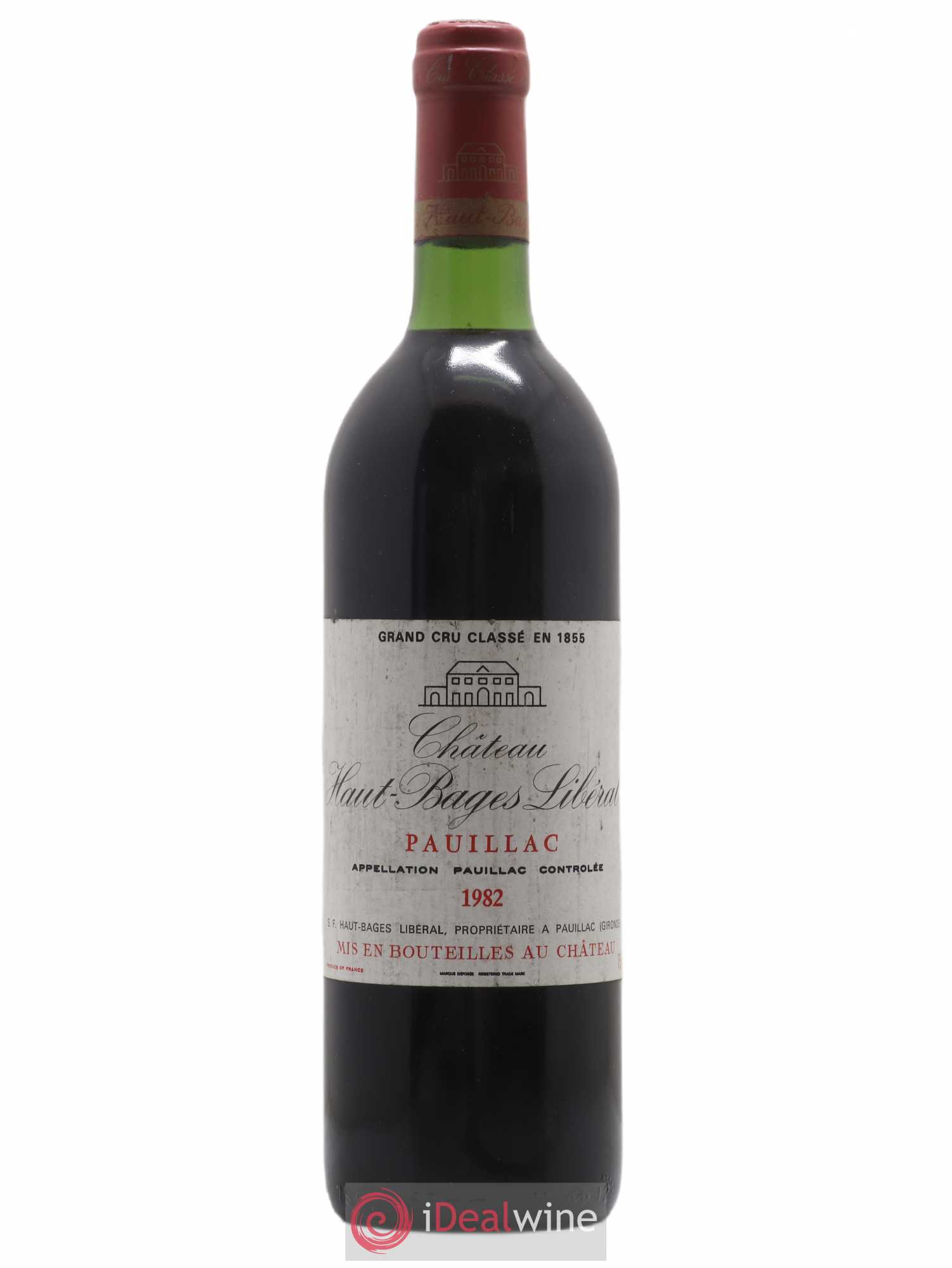 Château Haut Bages Libéral 5ème Grand Cru Classé 1982 - Lot de 1 bouteille - 0