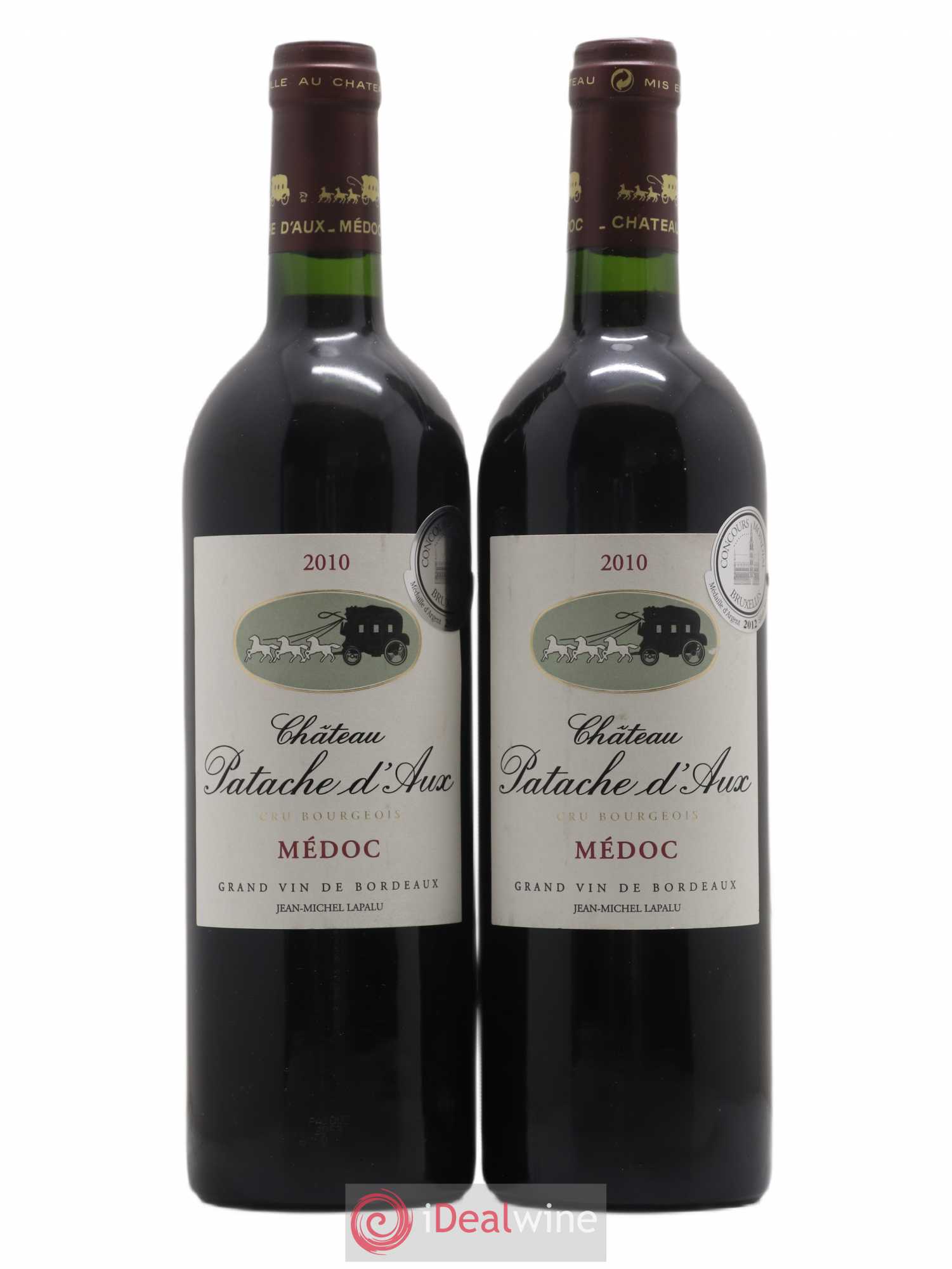 Château Patache d'Aux Cru Bourgeois (sans prix de réserve) 2010 - Lot de 2 bouteilles - 0