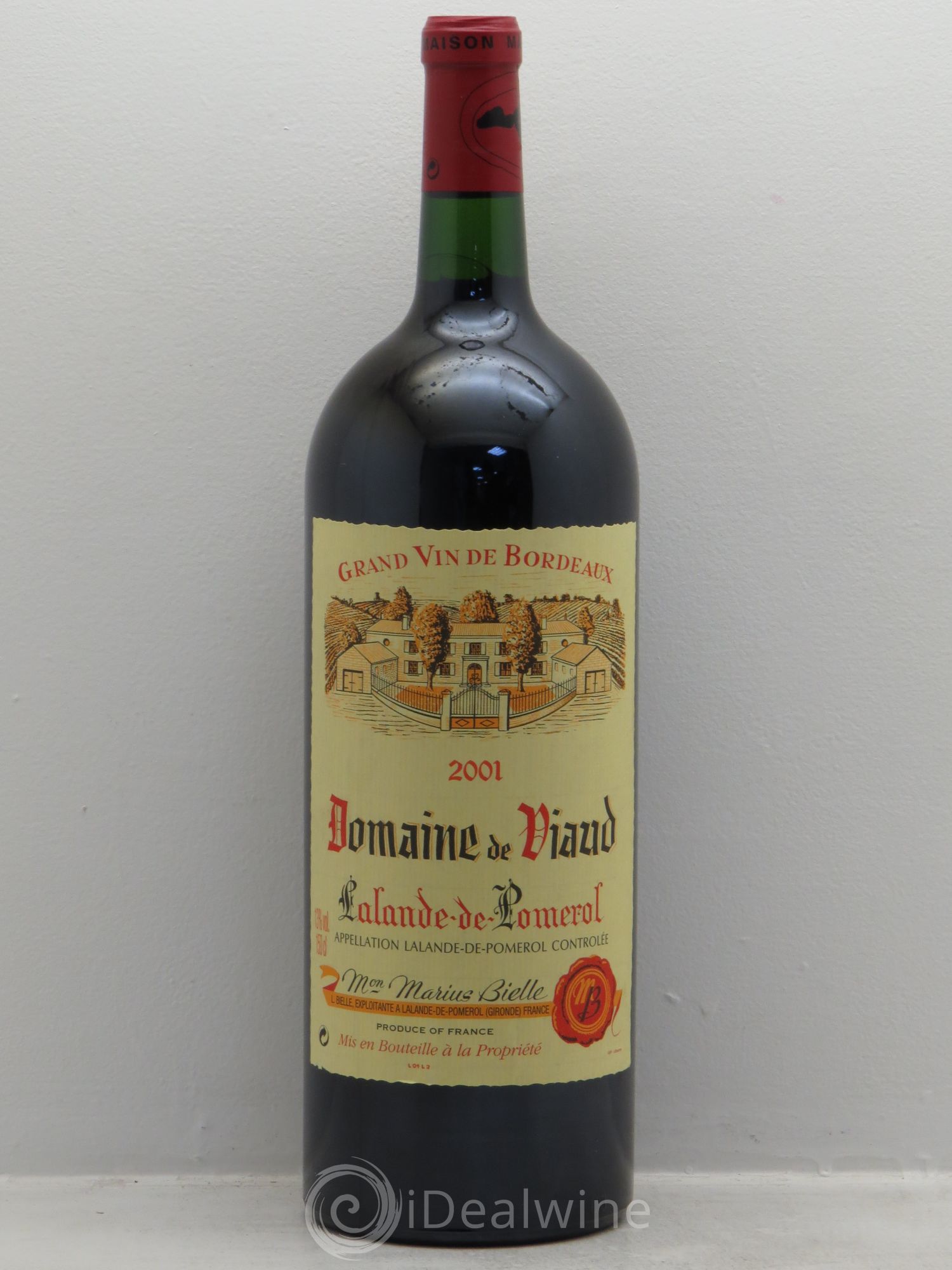 Pomerol Domaine de Viaud -Lalande de Pomerol -Bielle 2001 - Posten von 1 Magnum - 0