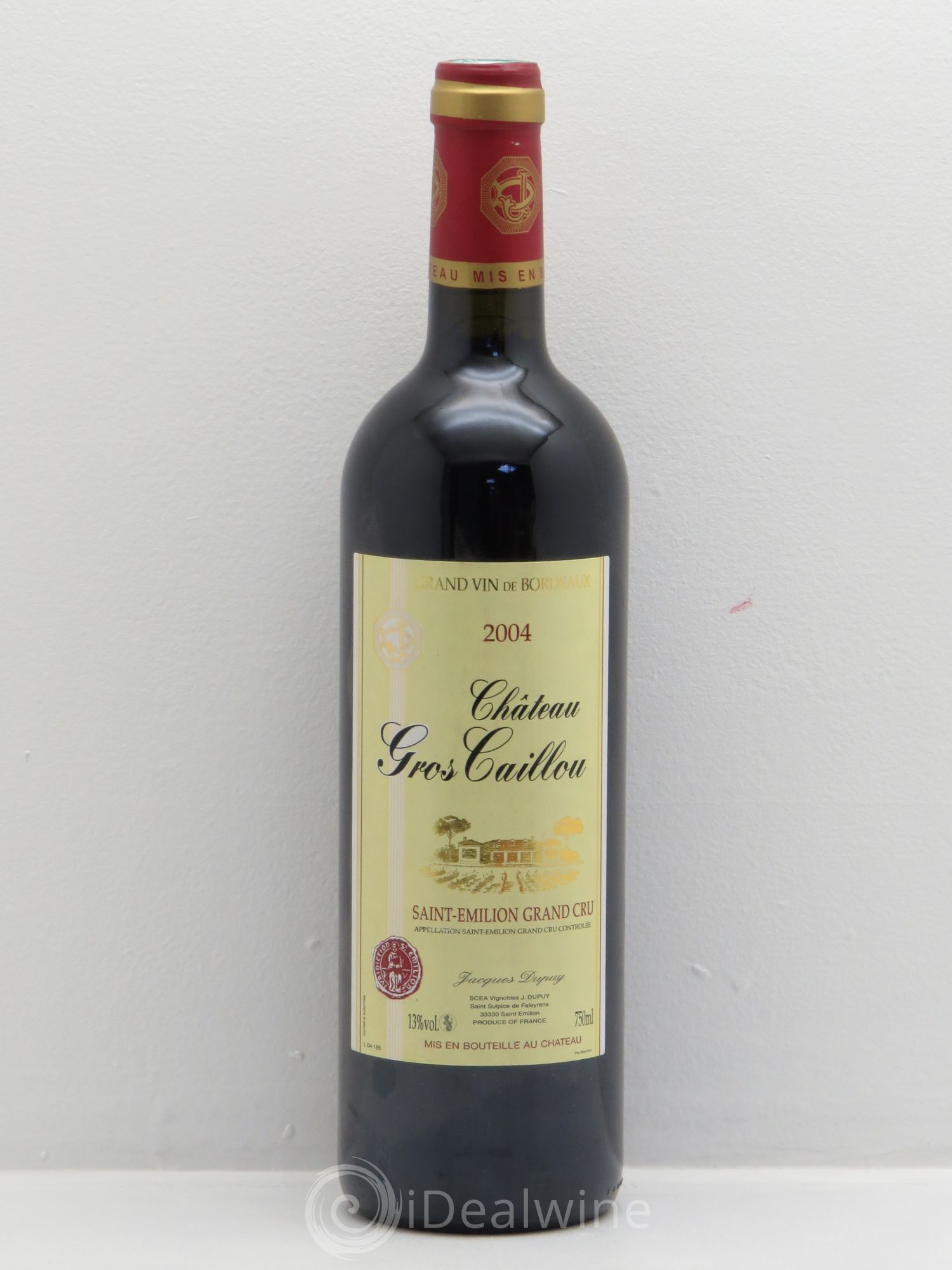 Saint-Émilion Château Gros Caillou -J.Dupuis 2004 - Posten von 1 Flasche - 0