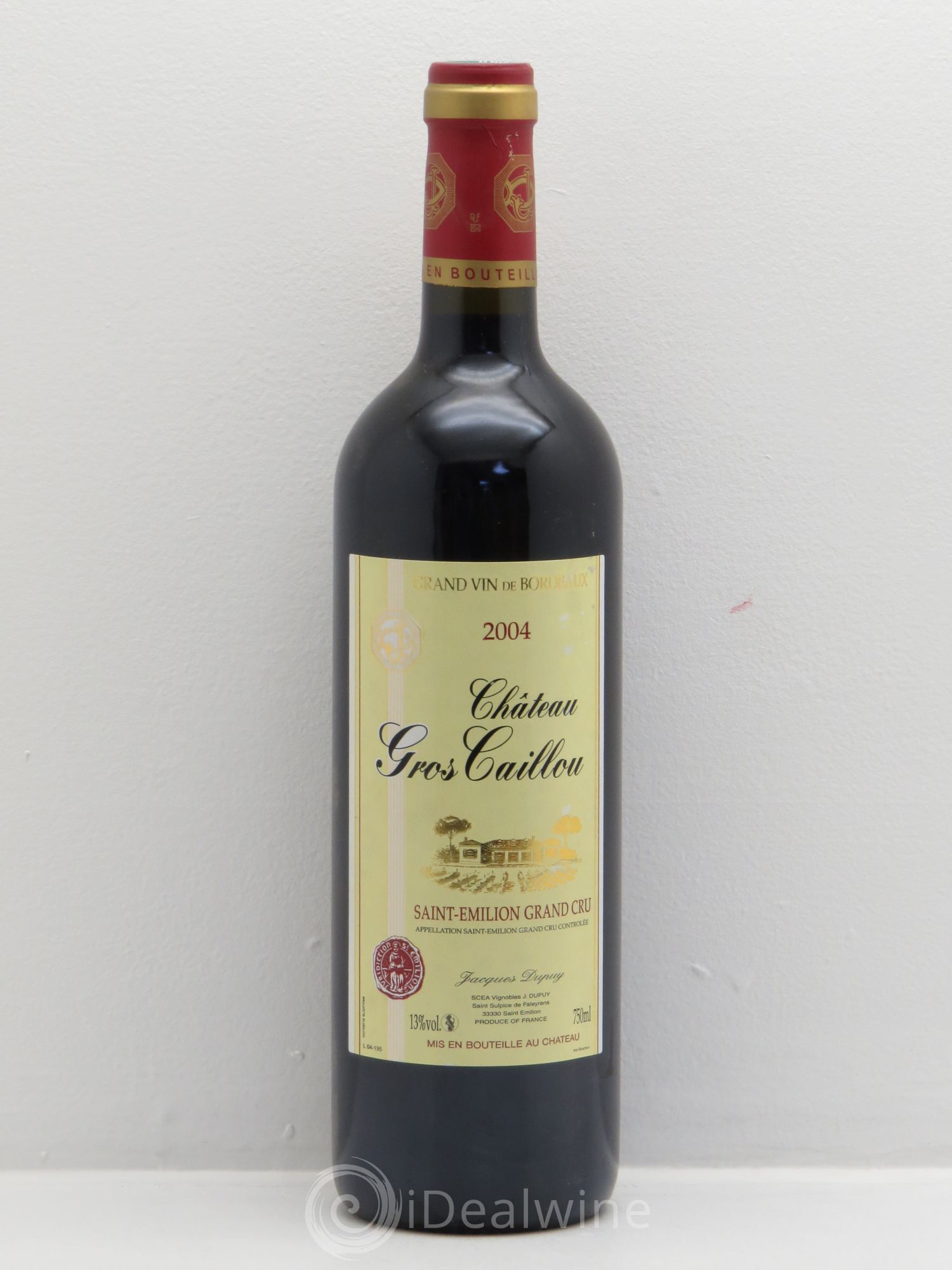 Saint-Émilion Château Gros Caillou -J.Dupuis 2004 - Posten von 1 Flasche - 0