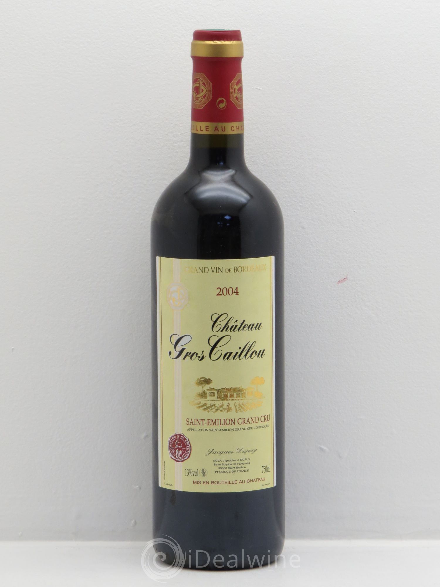 Saint-Émilion Château Gros Caillou -J.Dupuis (sans prix de réserve) 2004 - Posten von 1 Flasche - 0