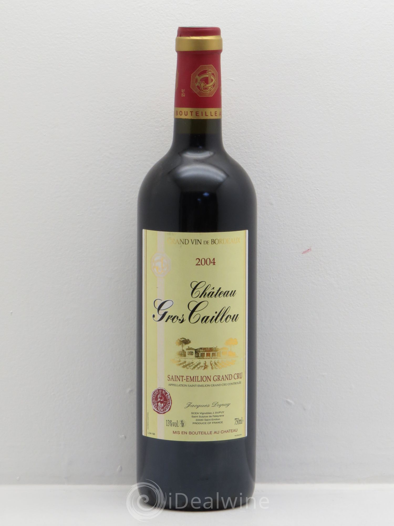 Saint-Émilion Château Gros Caillou -J.Dupuis 2004 - Posten von 1 Flasche - 0